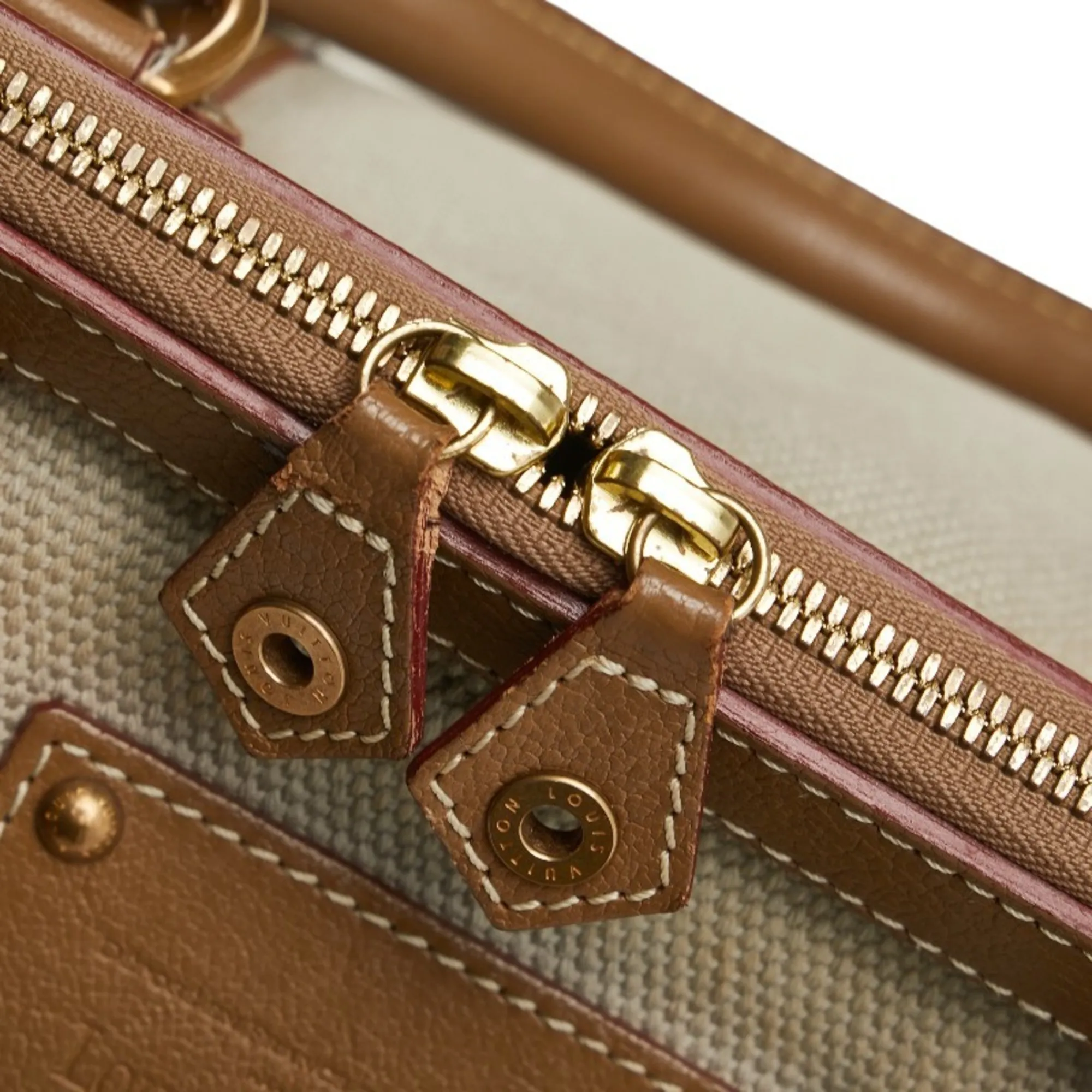 LOUIS VUITTON Brown Leather Bag