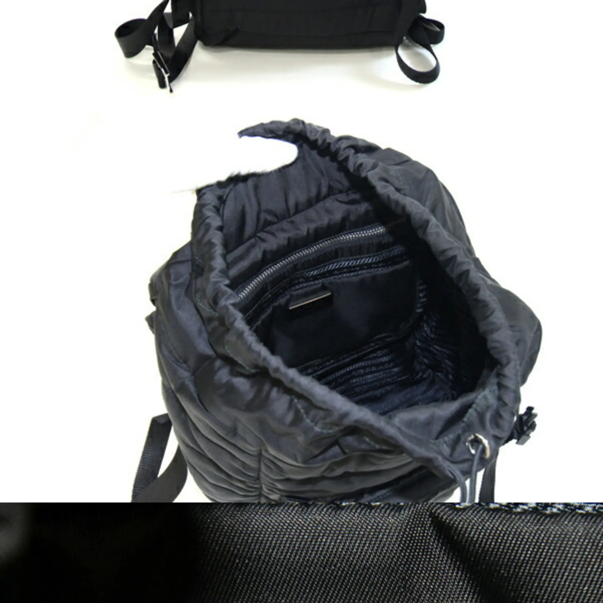 PRADA Black Leather Backpack