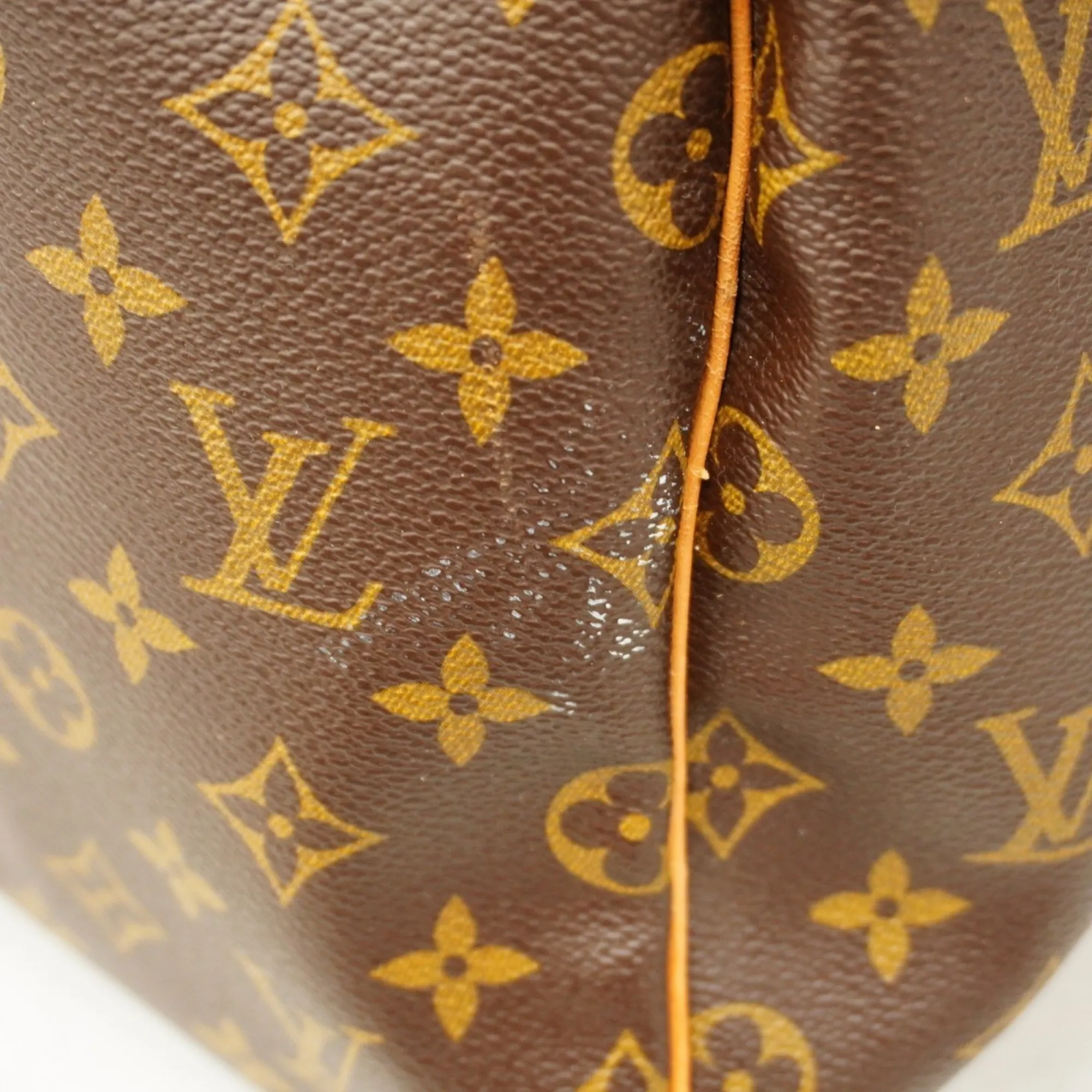 LOUIS VUITTON Brown Monogram Boston Bag
