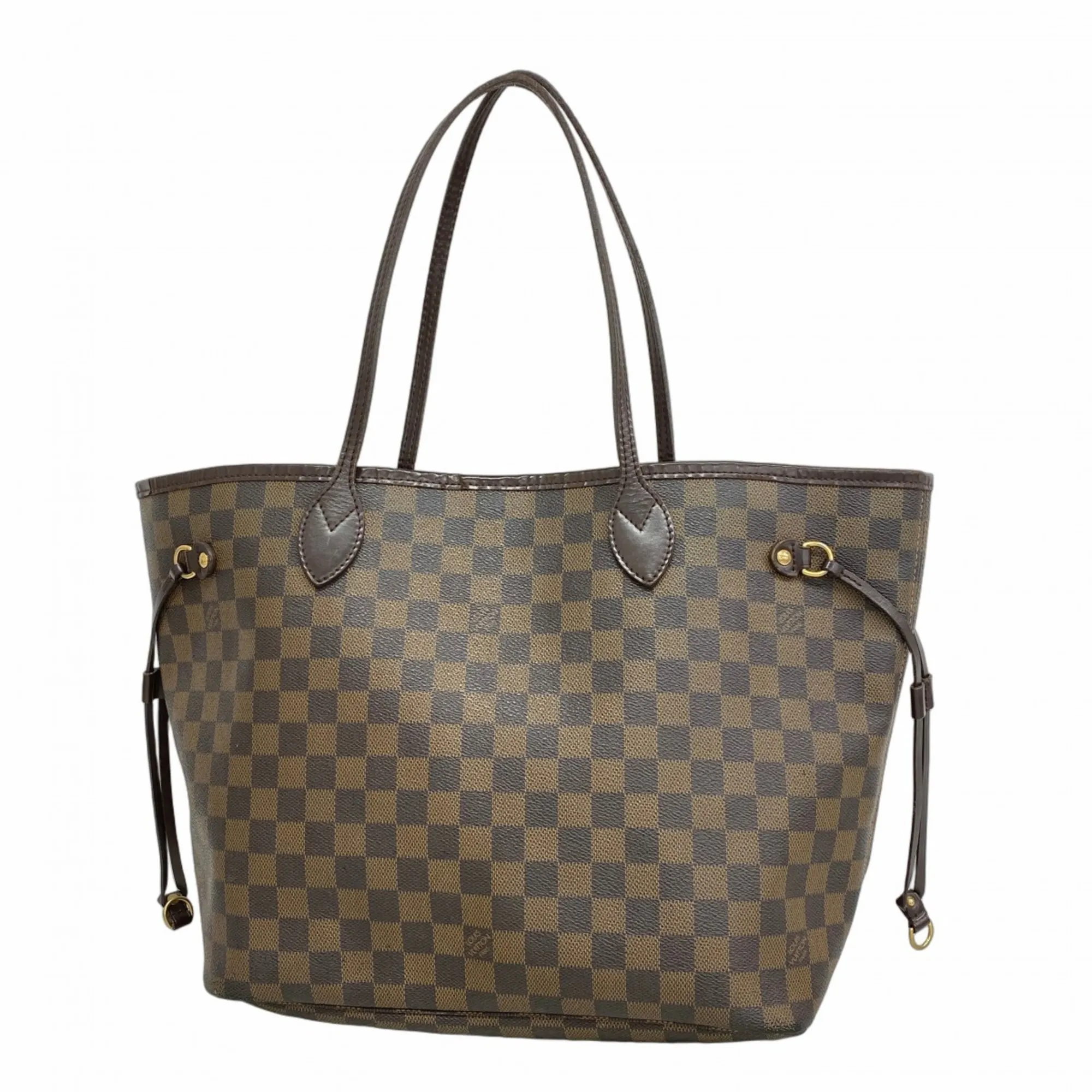LOUIS VUITTON Brown Damier Neverfull MM Tote Bag