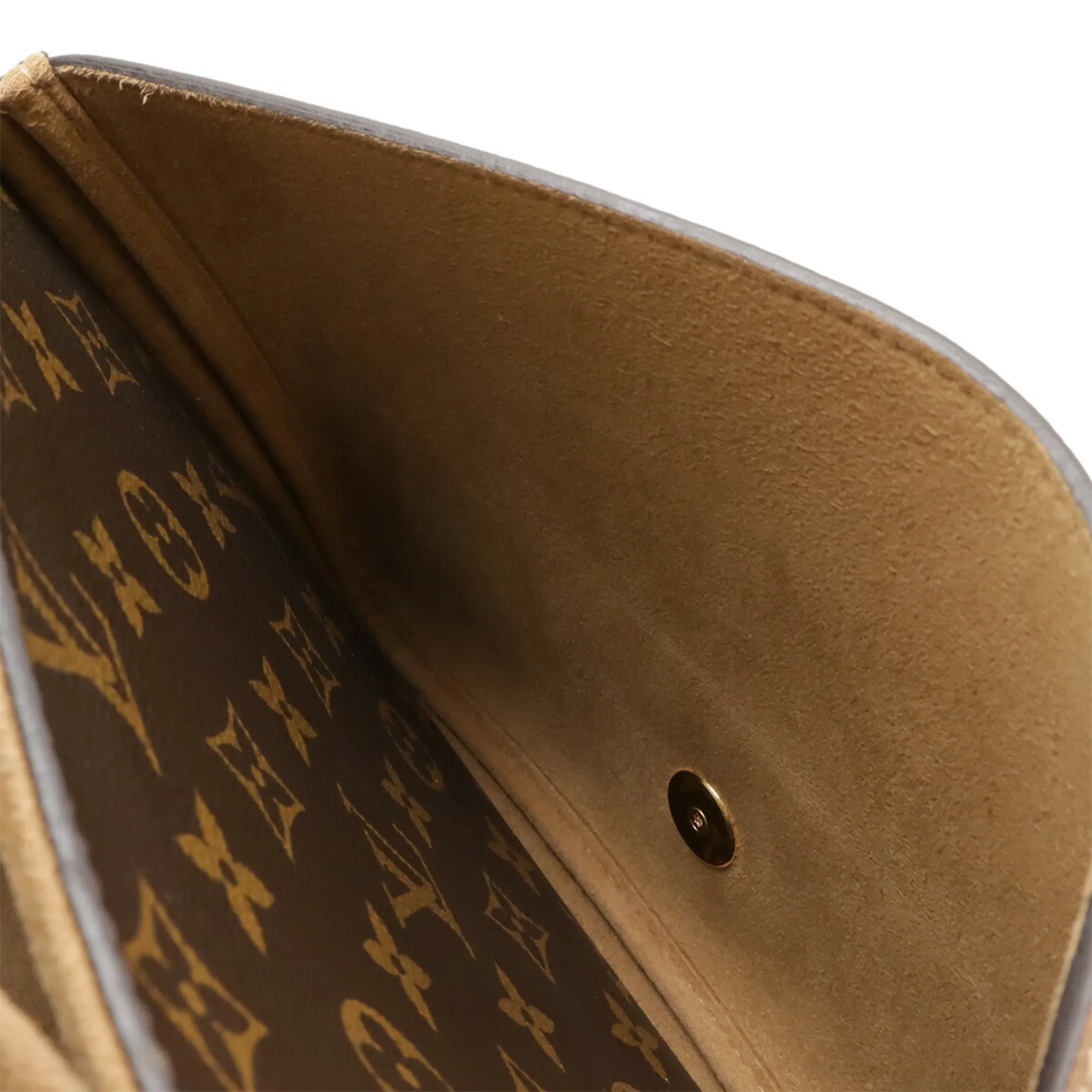 LOUIS VUITTON Brown Monogram Leather Shoulder Bag