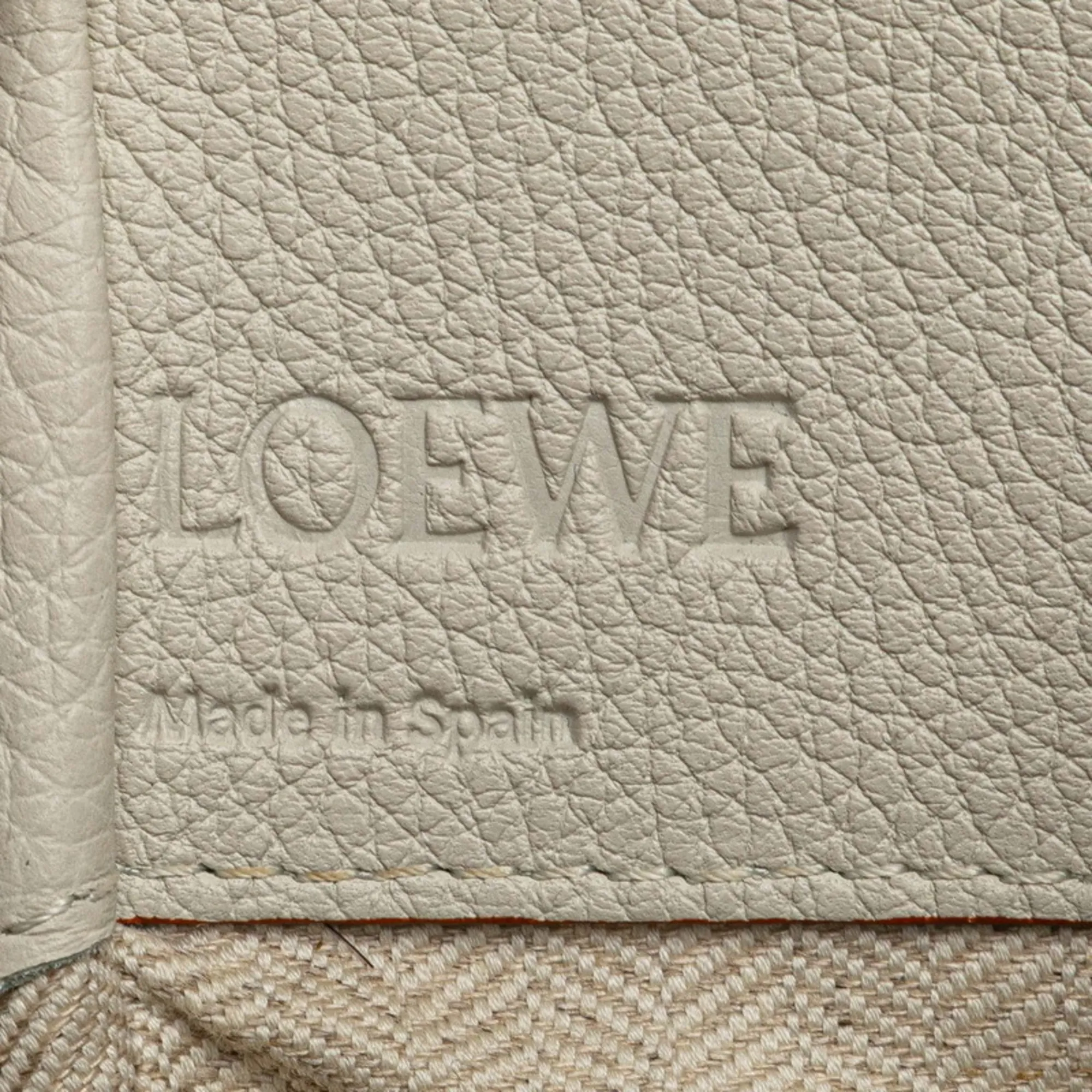 LOEWE White Leather Hammock Shoulder Bag
