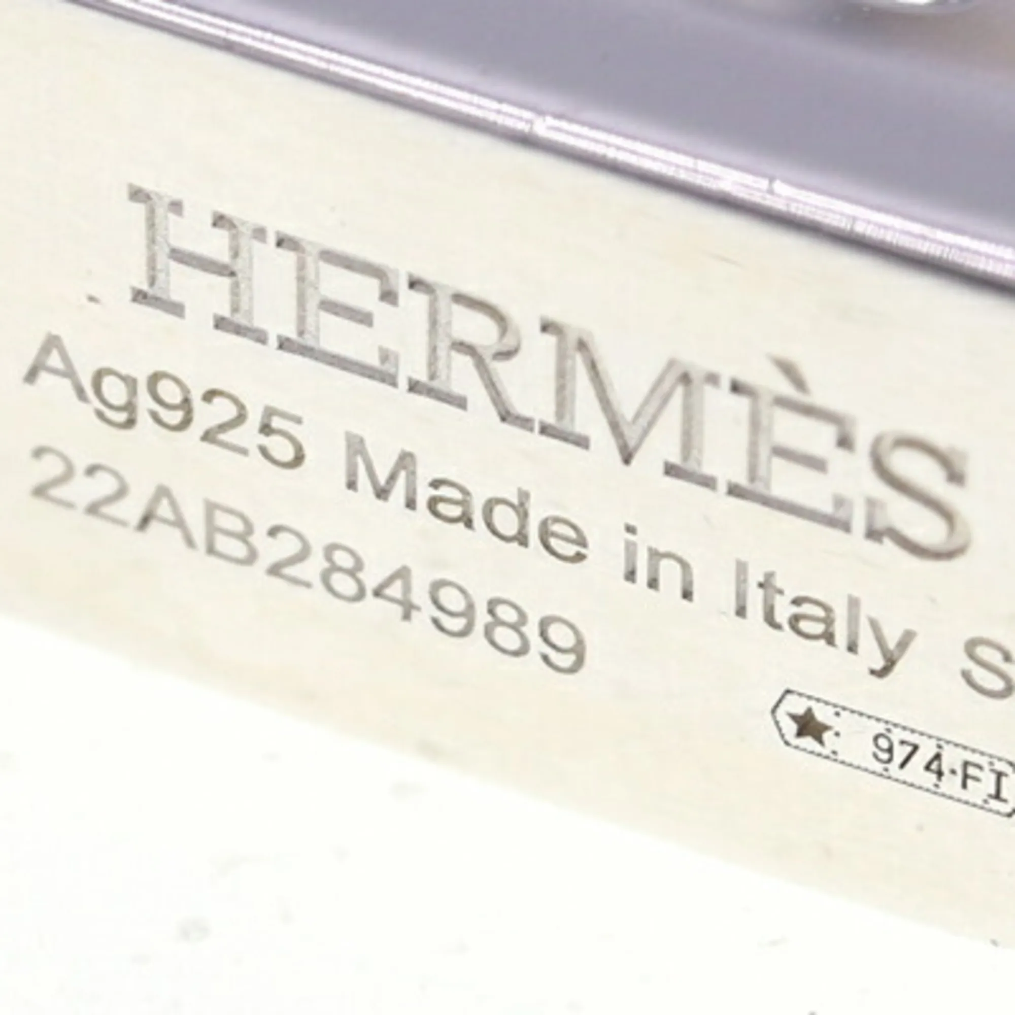 HERMES Silver Charm Bracelet