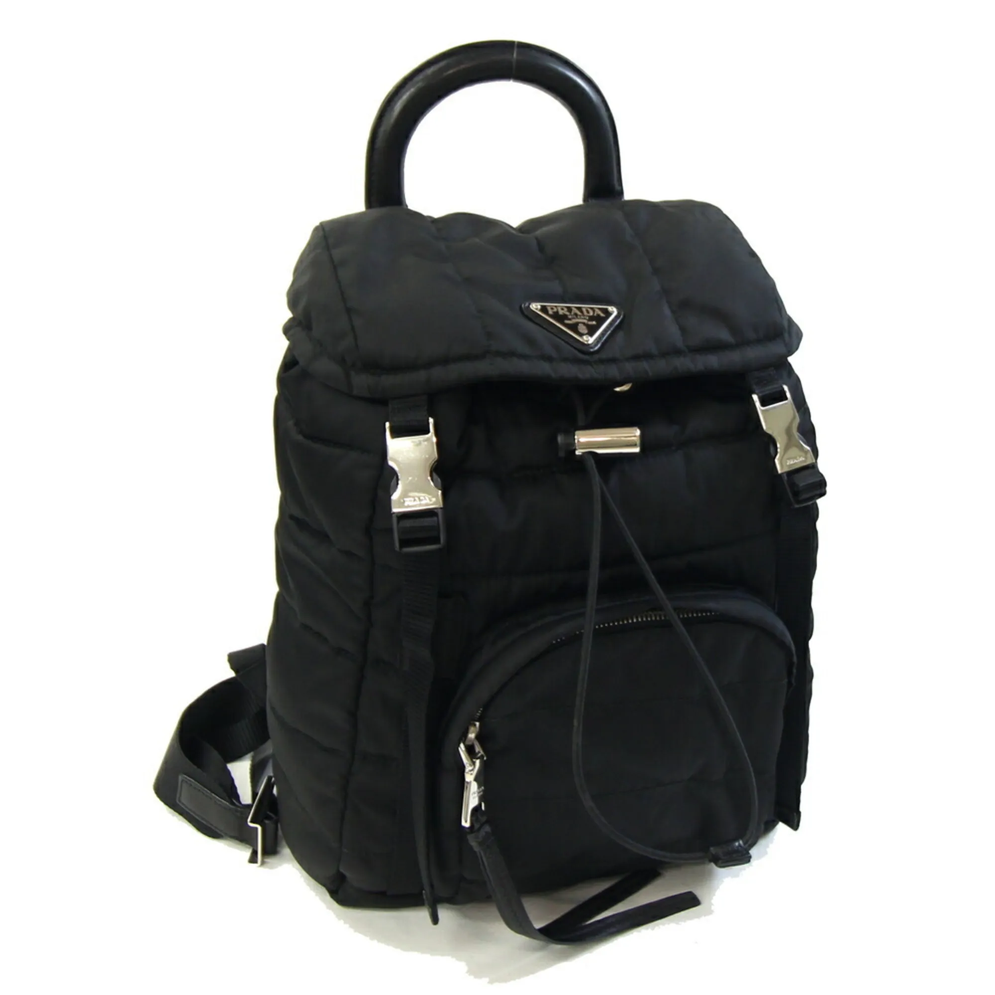 PRADA Black Leather Backpack