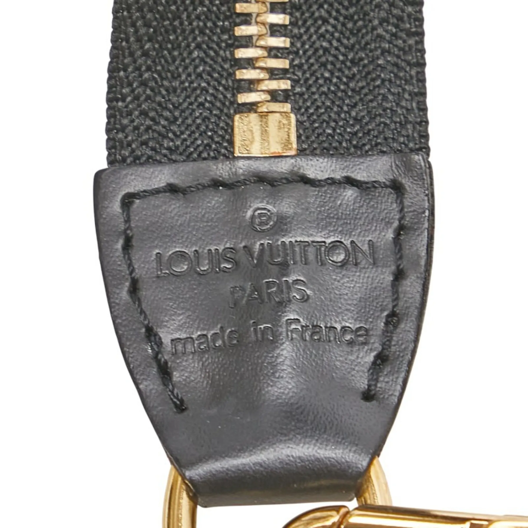 LOUIS VUITTON Black Leather Mini Bag