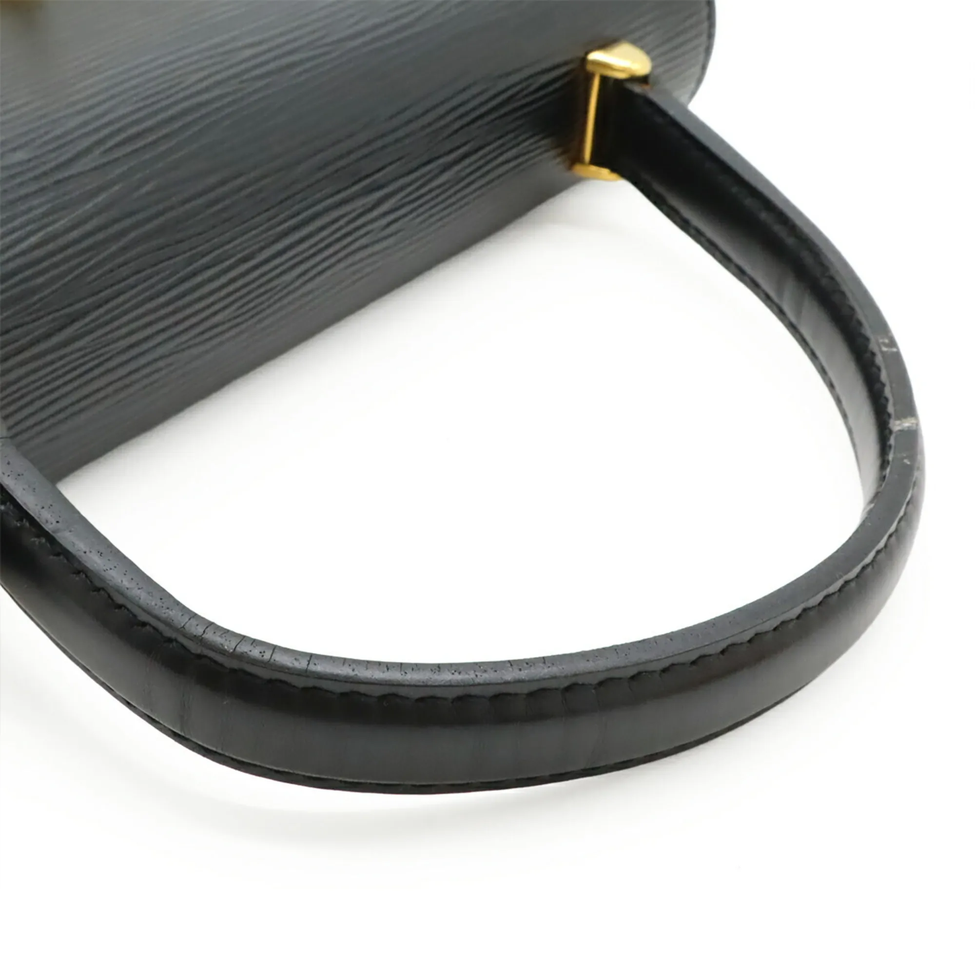 LOUIS VUITTON Black Leather Bag