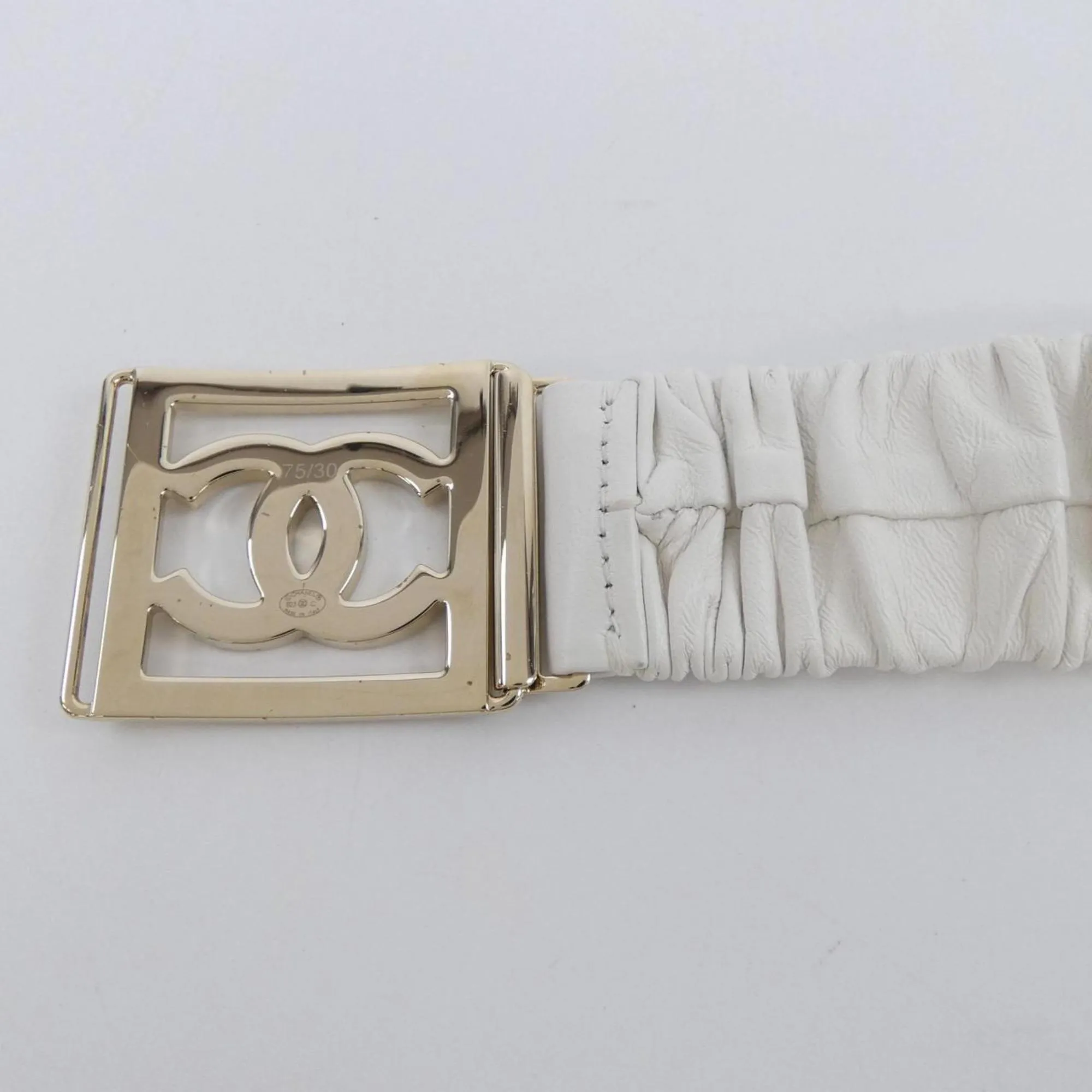 CHANEL White Belt