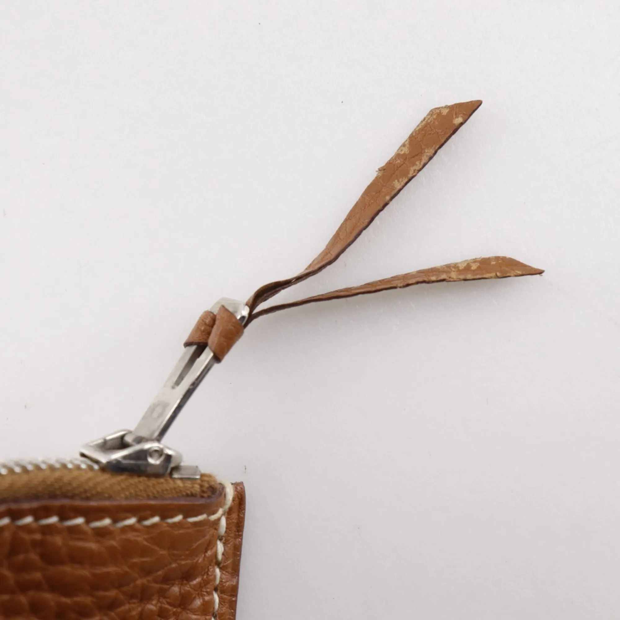 HERMES Brown Leather Wallet