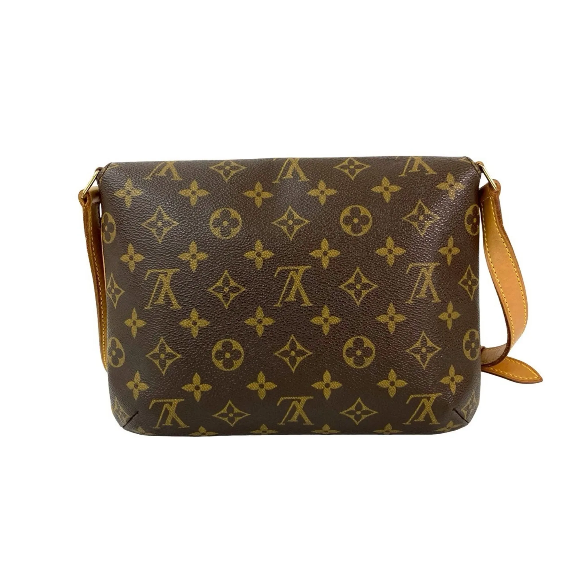 LOUIS VUITTON Brown Monogram Leather Shoulder Bag