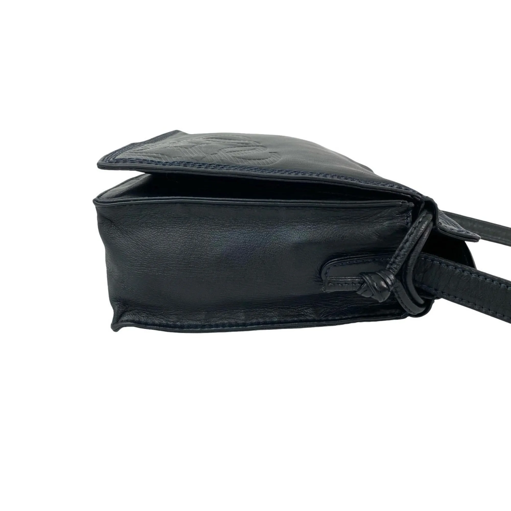 LOEWE Blue Leather Shoulder Bag