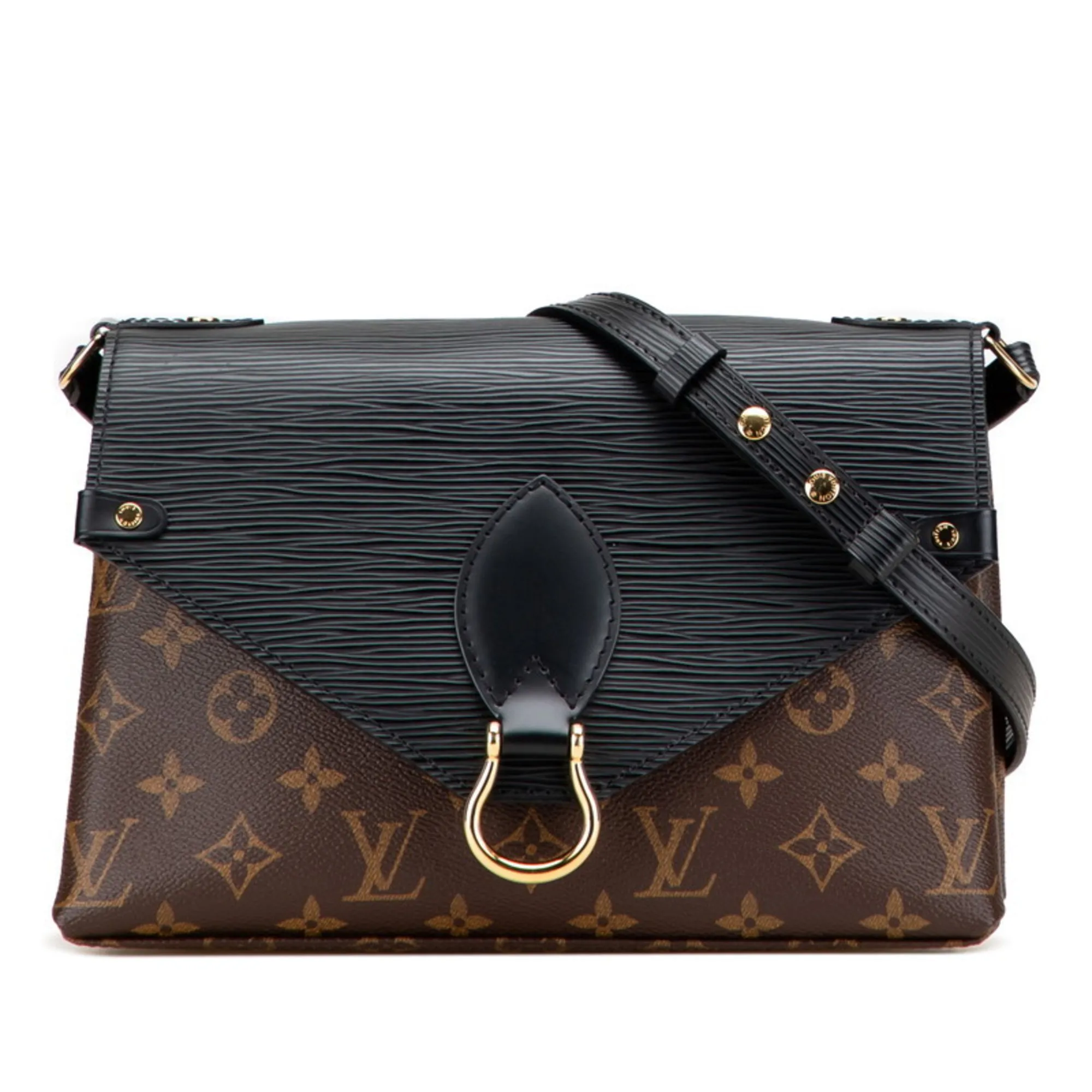 LOUIS VUITTON Brown Monogram Leather Shoulder Bag