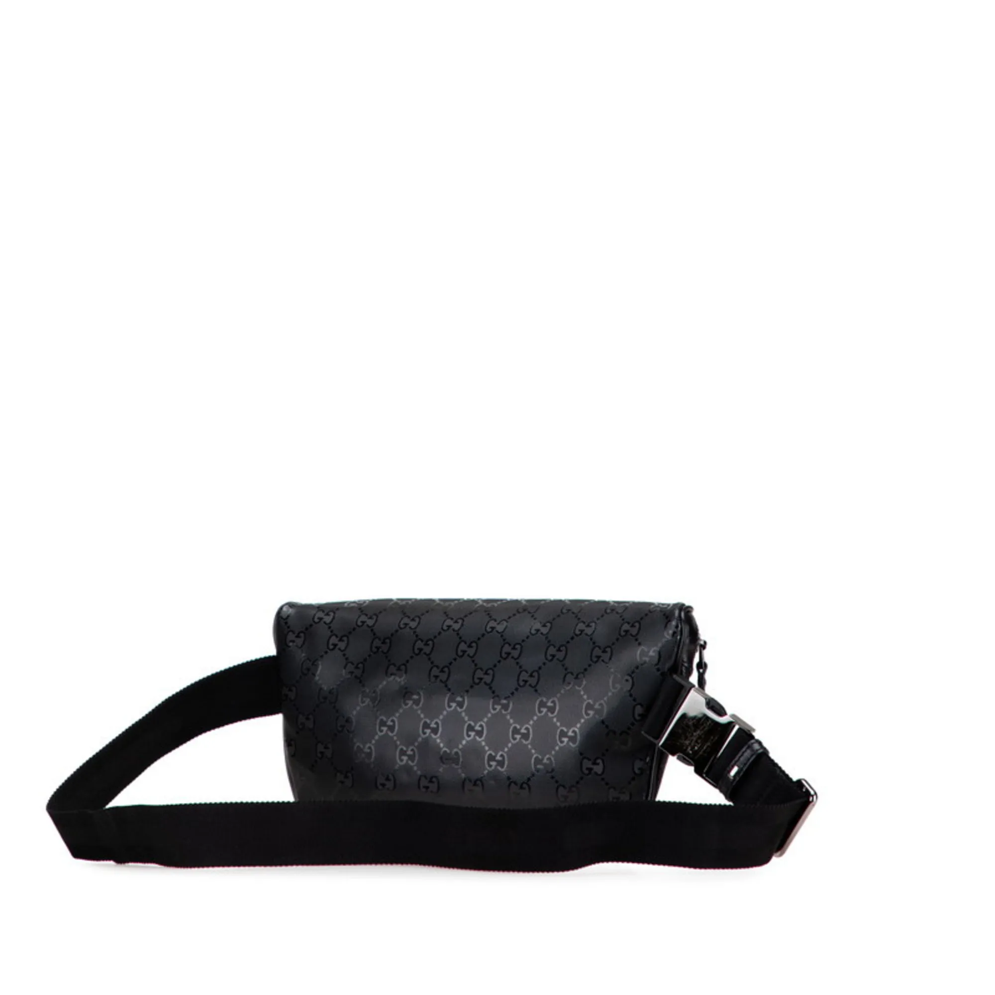 GUCCI Black Leather Fanny Pack