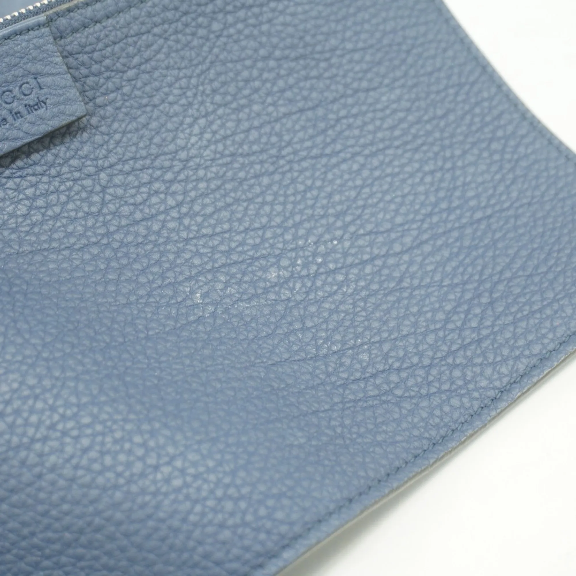 GUCCI Blue Leather Jackie Shoulder Bag