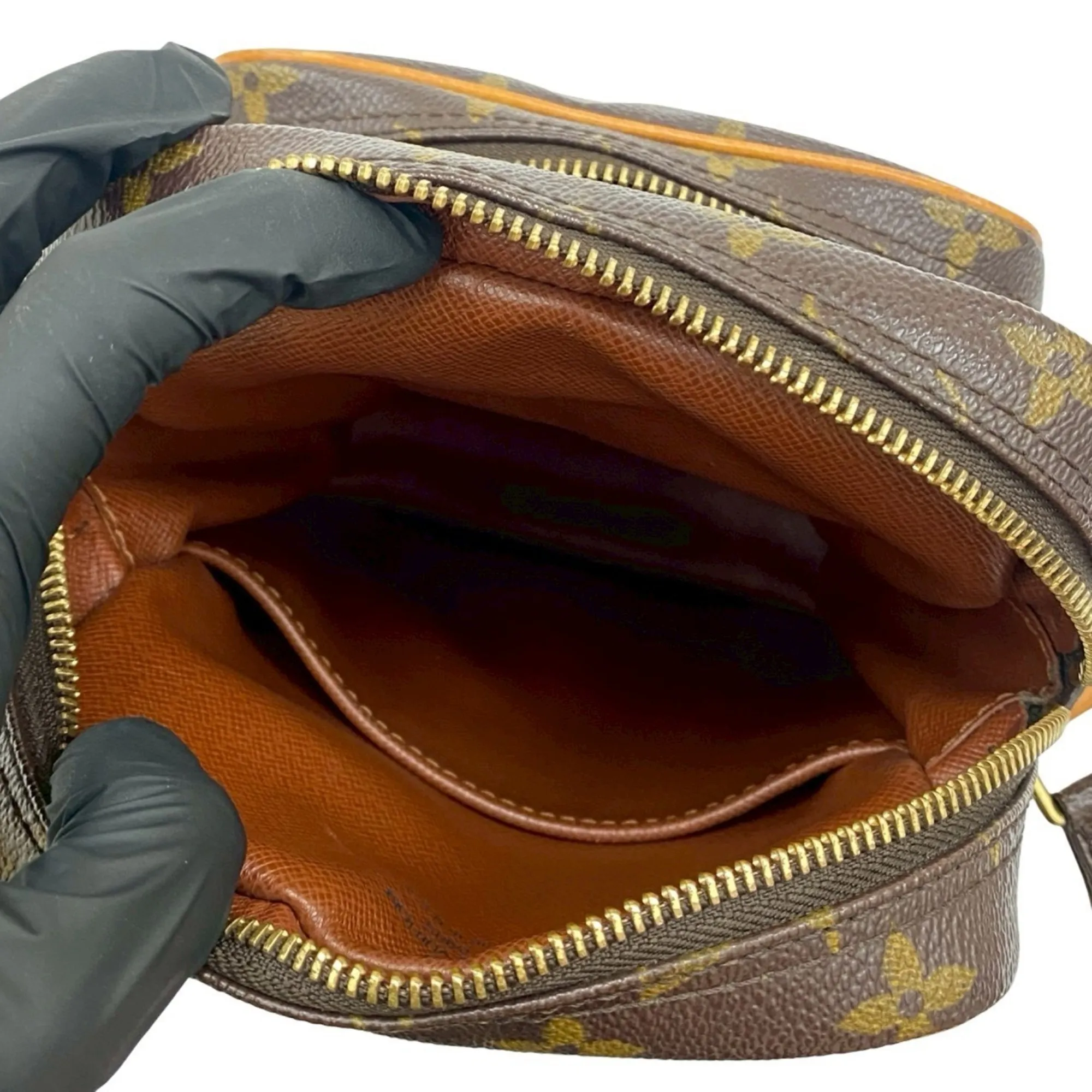 LOUIS VUITTON Brown Monogram Leather Shoulder Bag