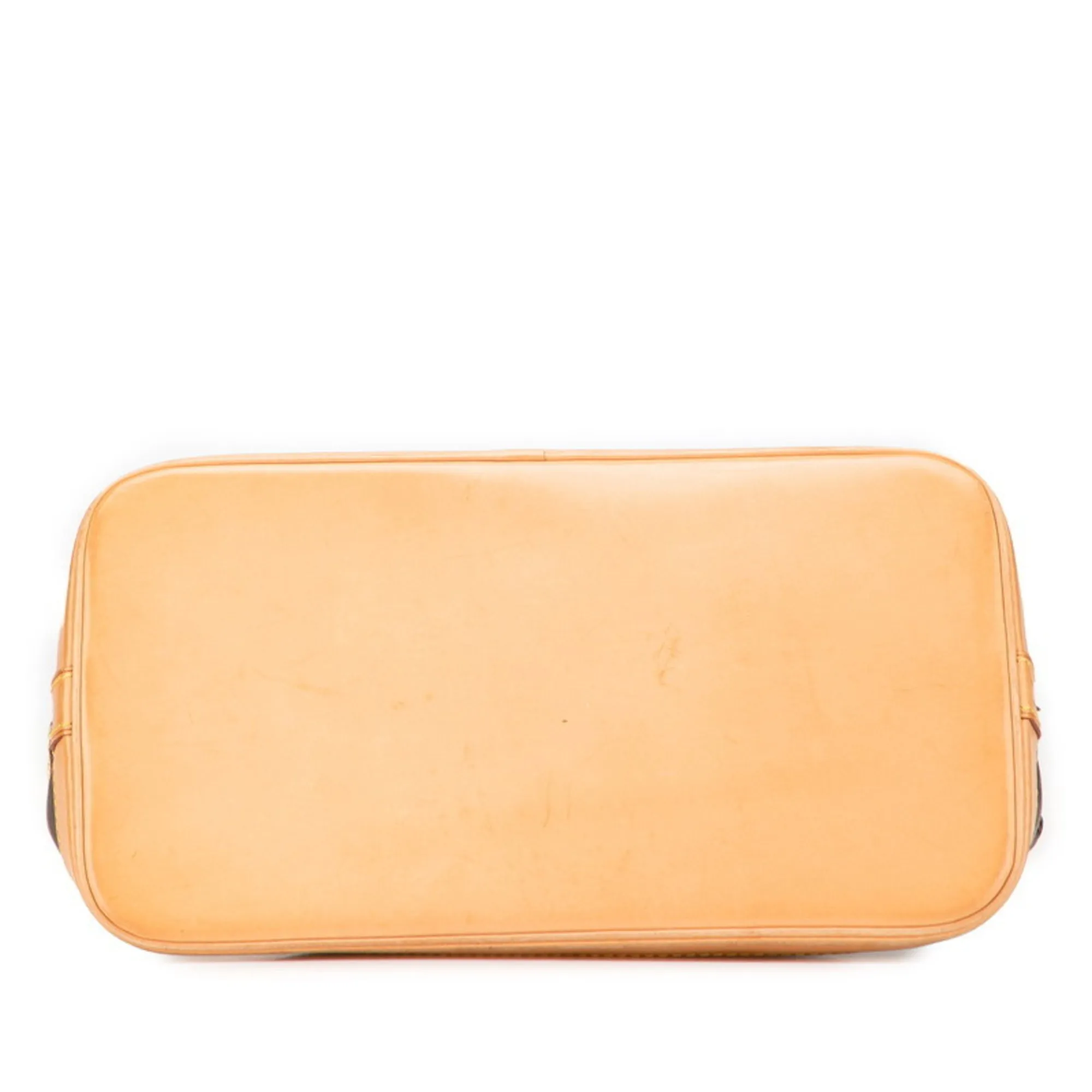 LOUIS VUITTON Brown Monogram Leather Alma Bag