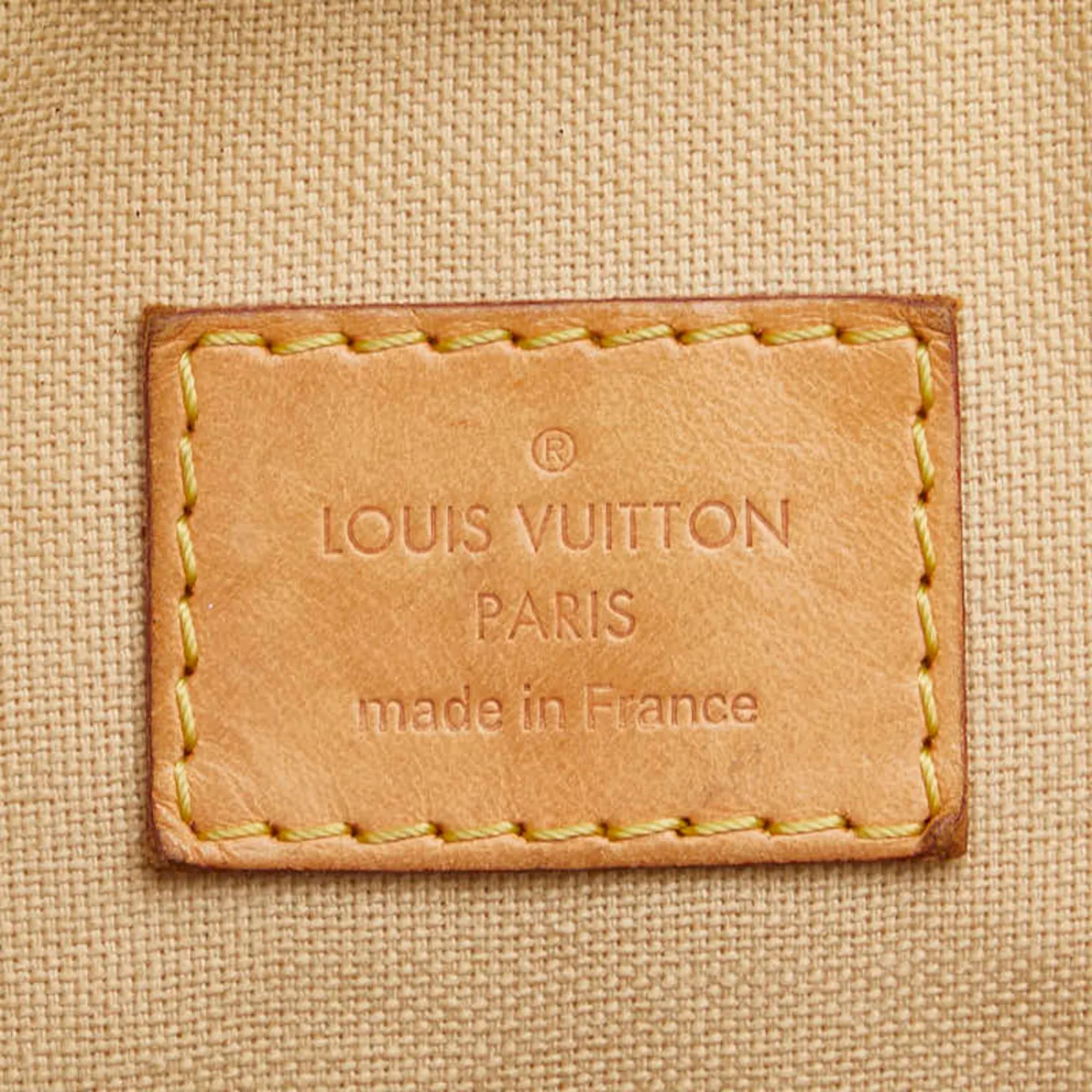 LOUIS VUITTON White Damier Leather Shoulder Bag