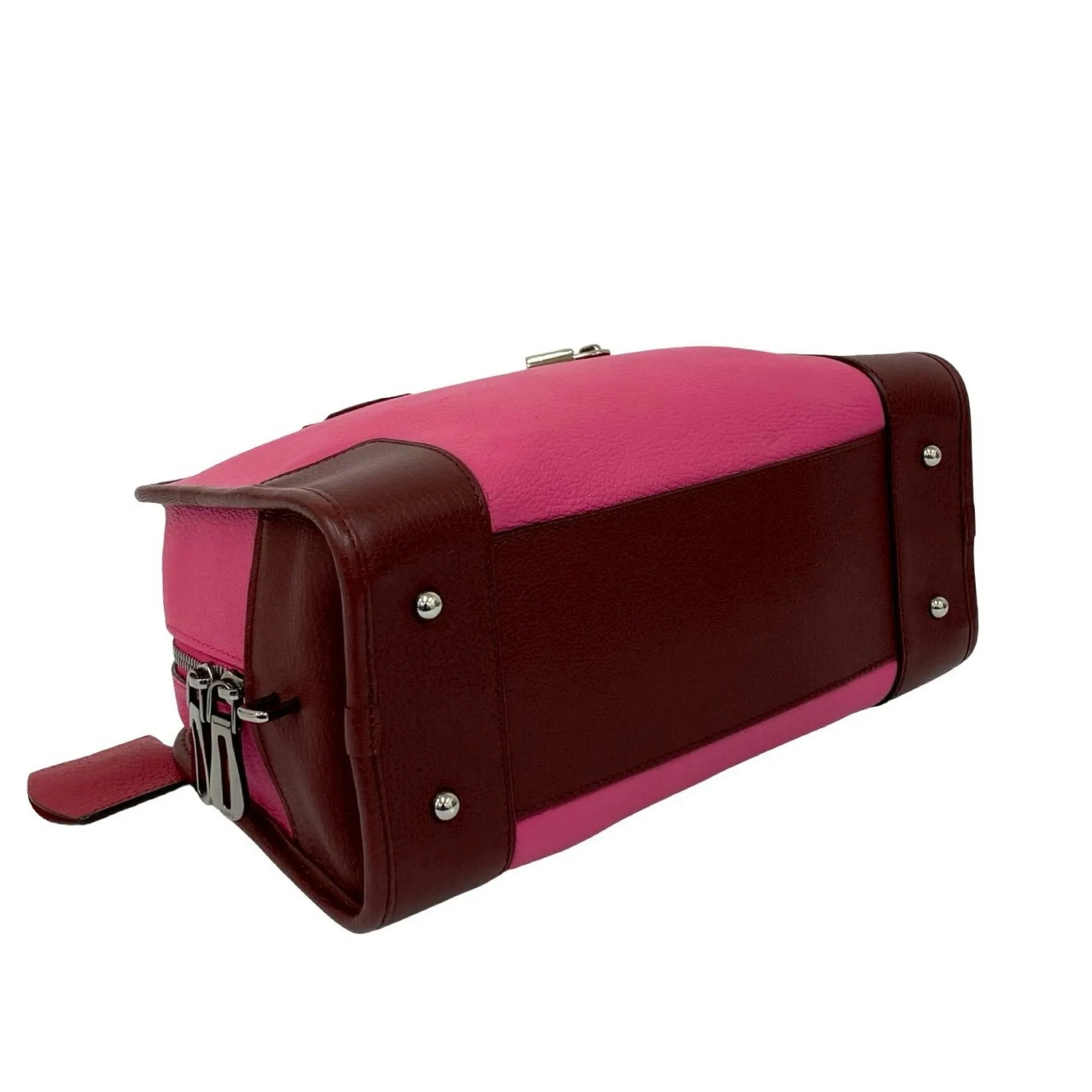 LOEWE Pink Leather Boston Bag