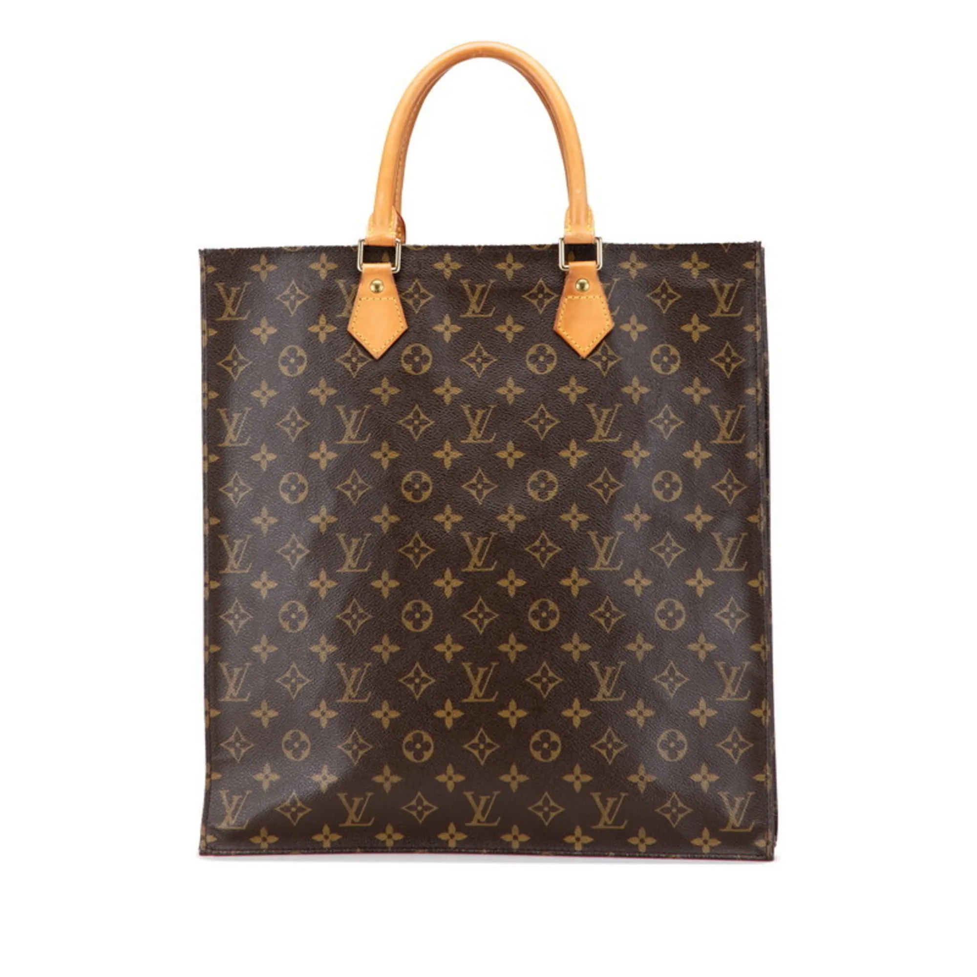 LOUIS VUITTON Brown Monogram Leather Tote Bag