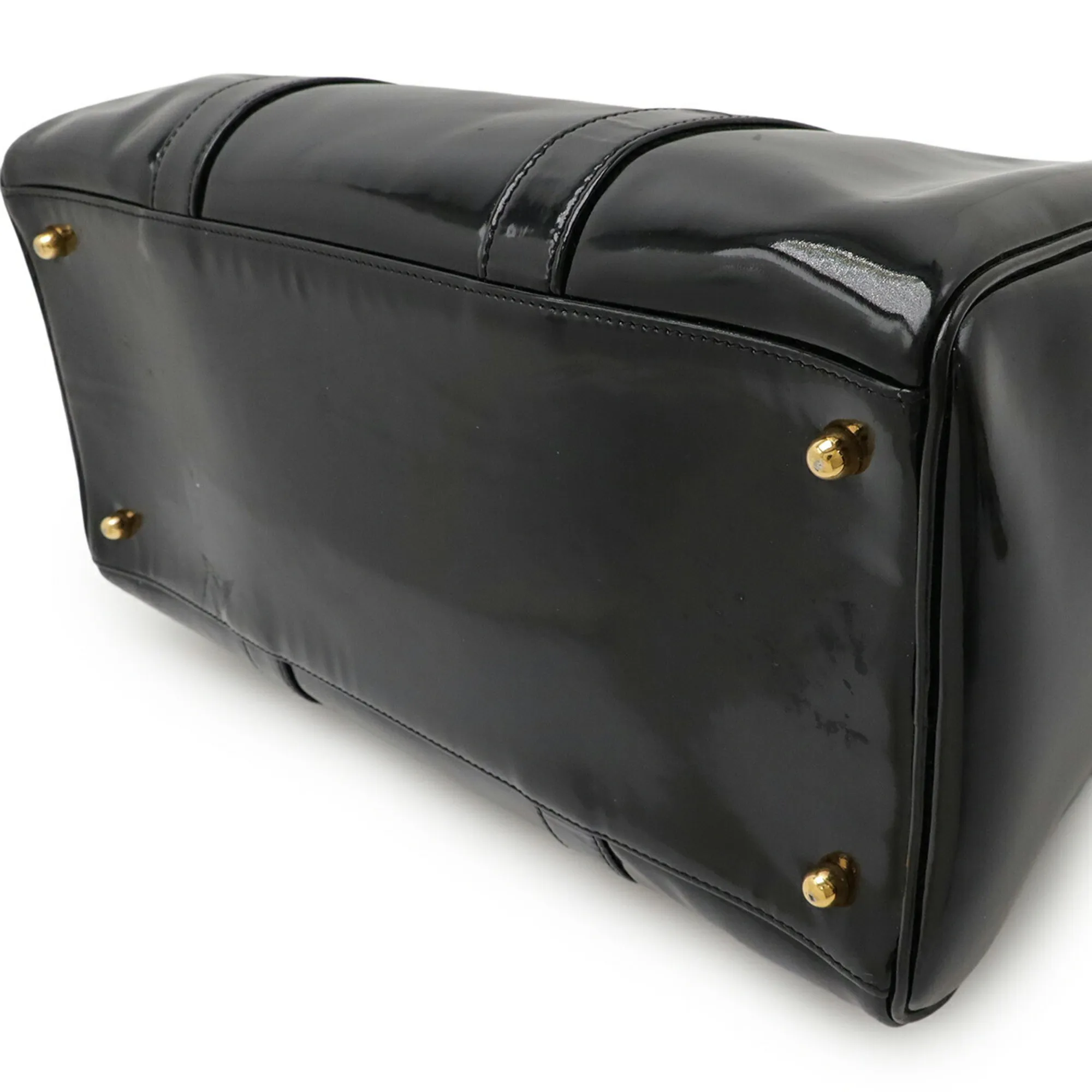 CHANEL Black Leather Logo Shoulder Bag