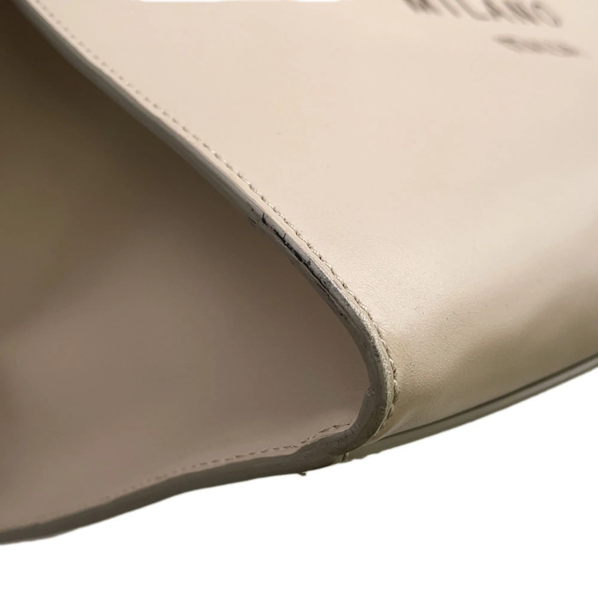 DOLCE & GABBANA White Leather Tote Bag