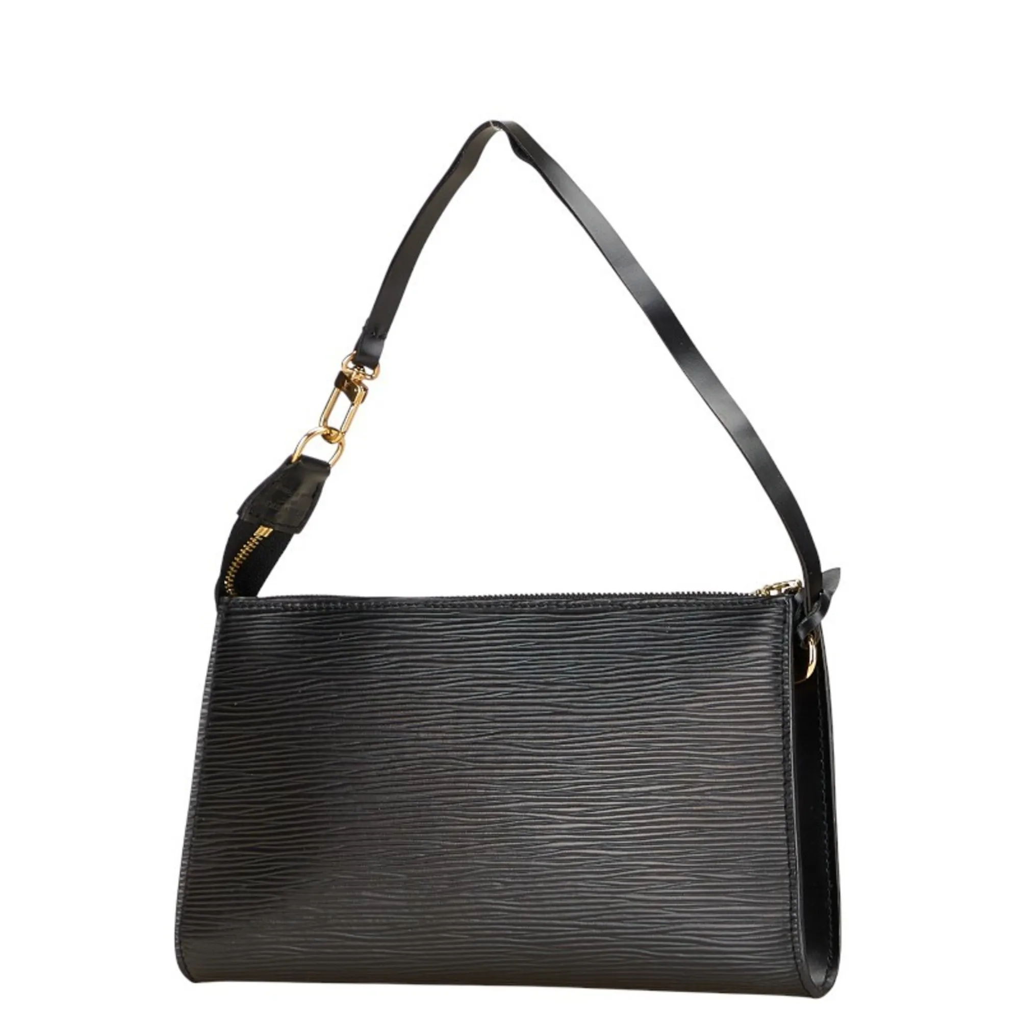 LOUIS VUITTON Black Leather Mini Bag