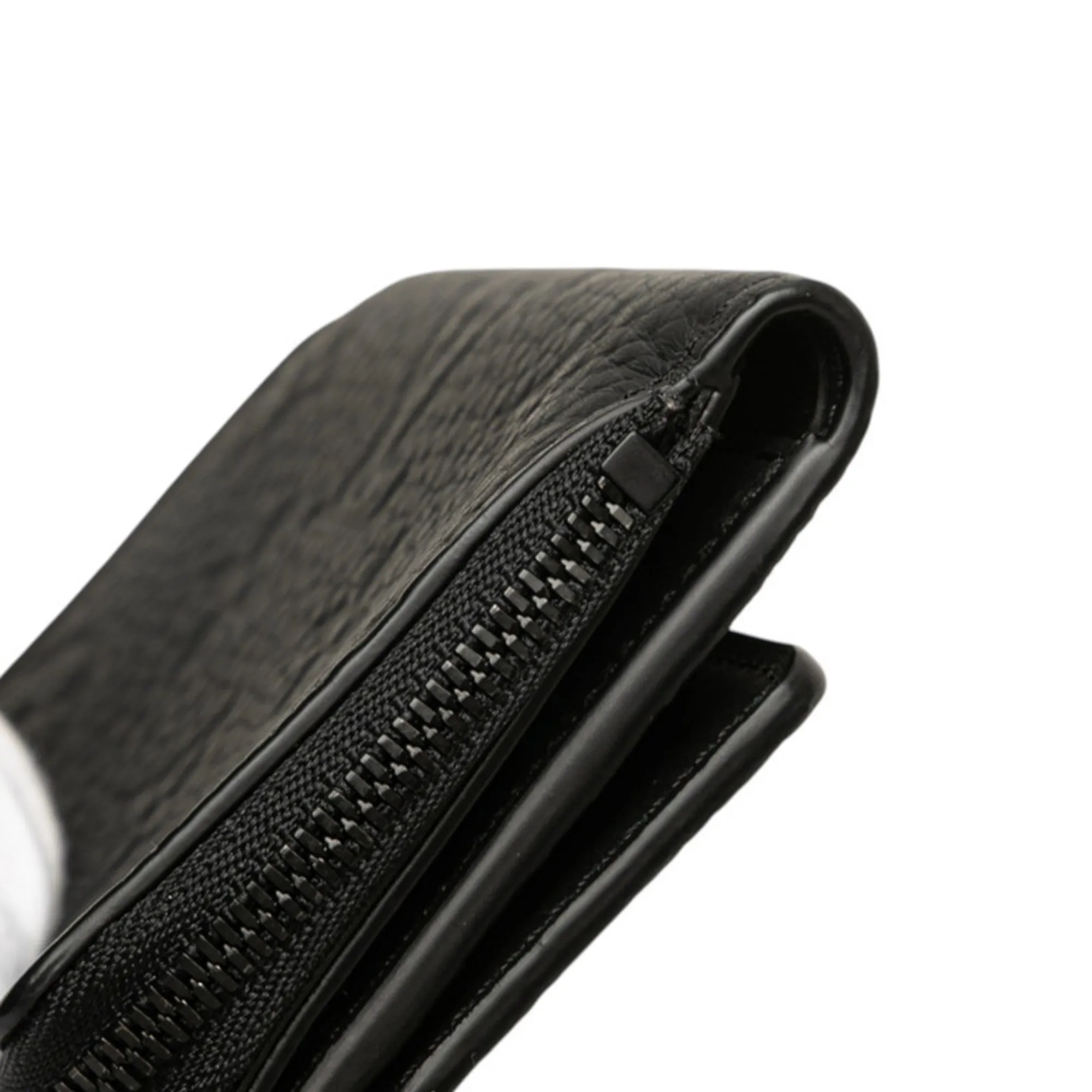 LOUIS VUITTON Black Monogram Leather Wallet