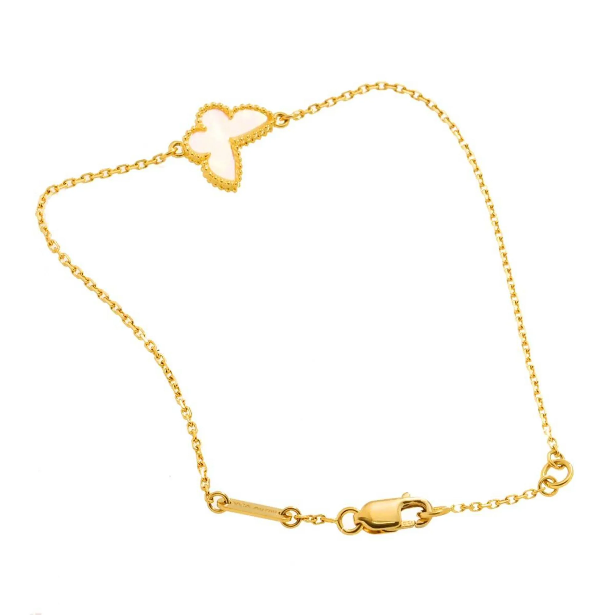 VAN CLEEF & ARPELS 18k Gold Charm Bracelet