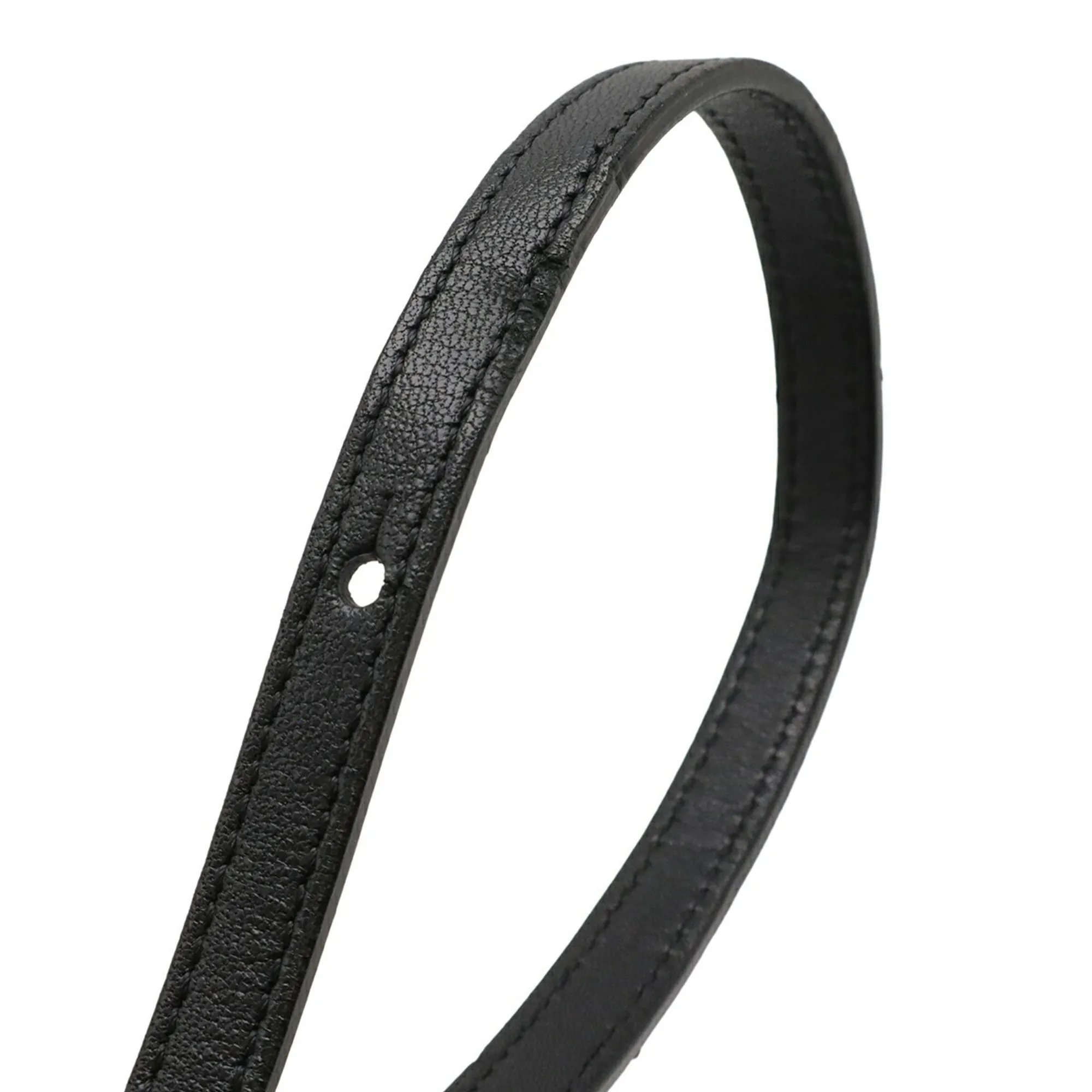 CELINE Black Leather Shoulder Bag