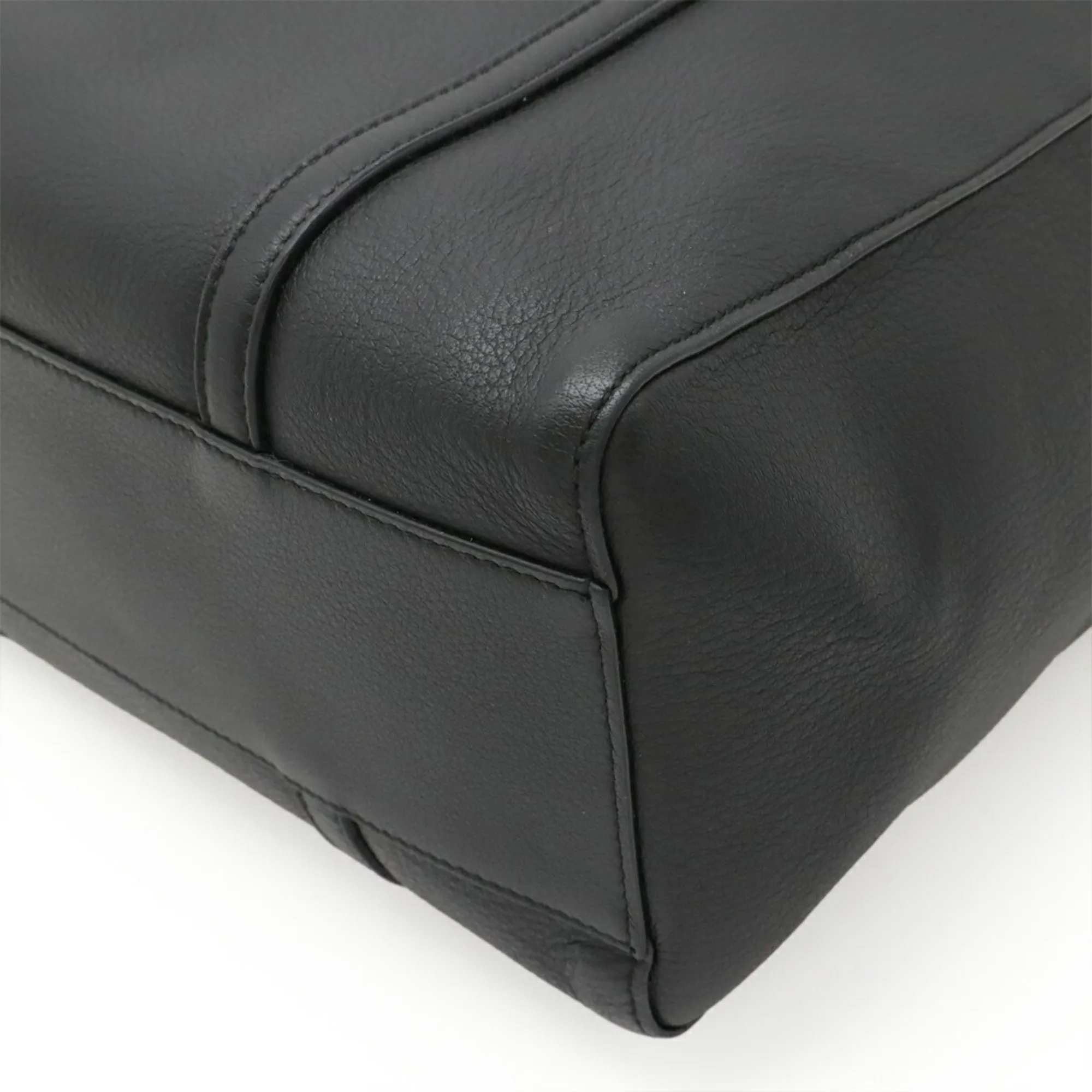 BALENCIAGA Black Leather Shoulder Bag