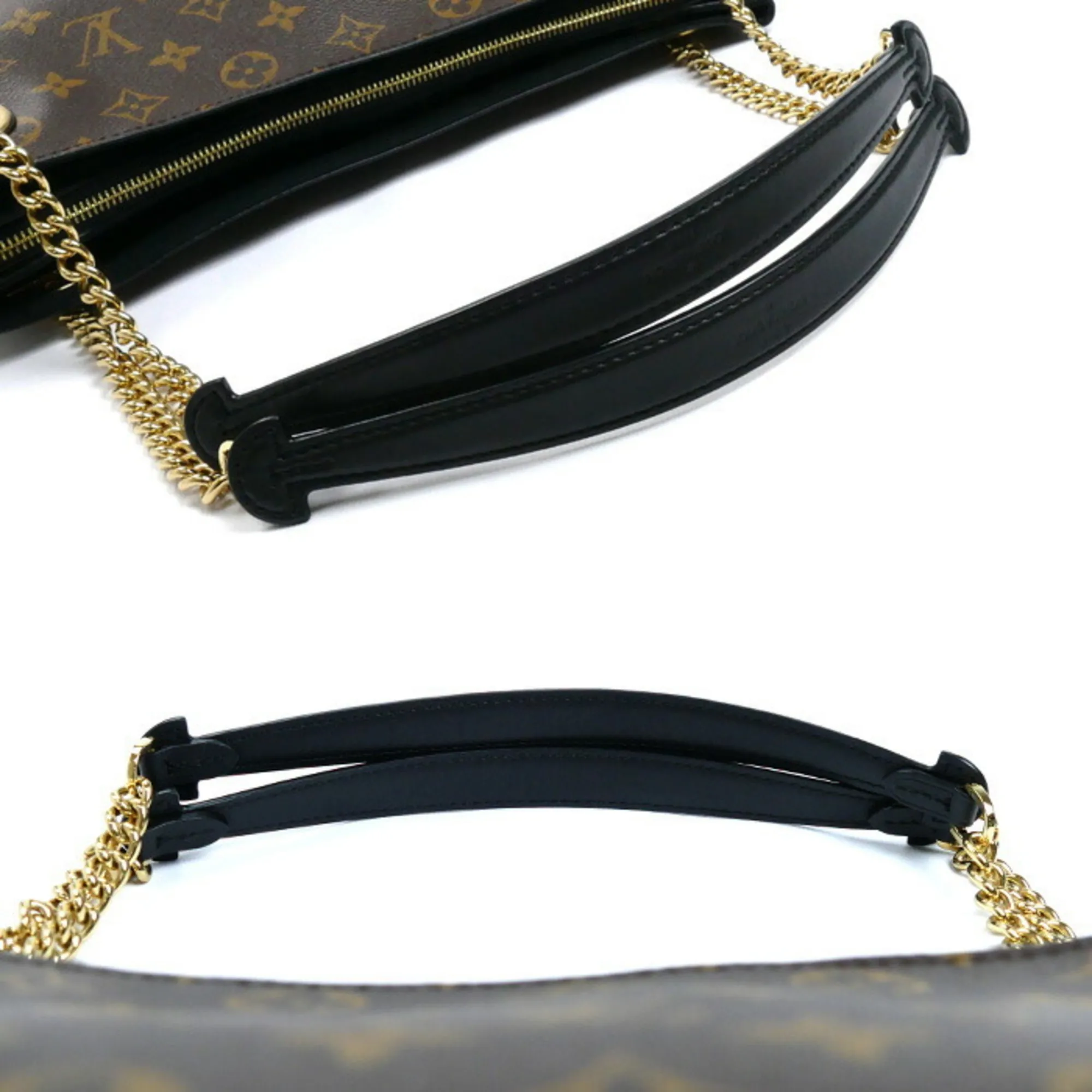 LOUIS VUITTON Black Monogram Shoulder Bag