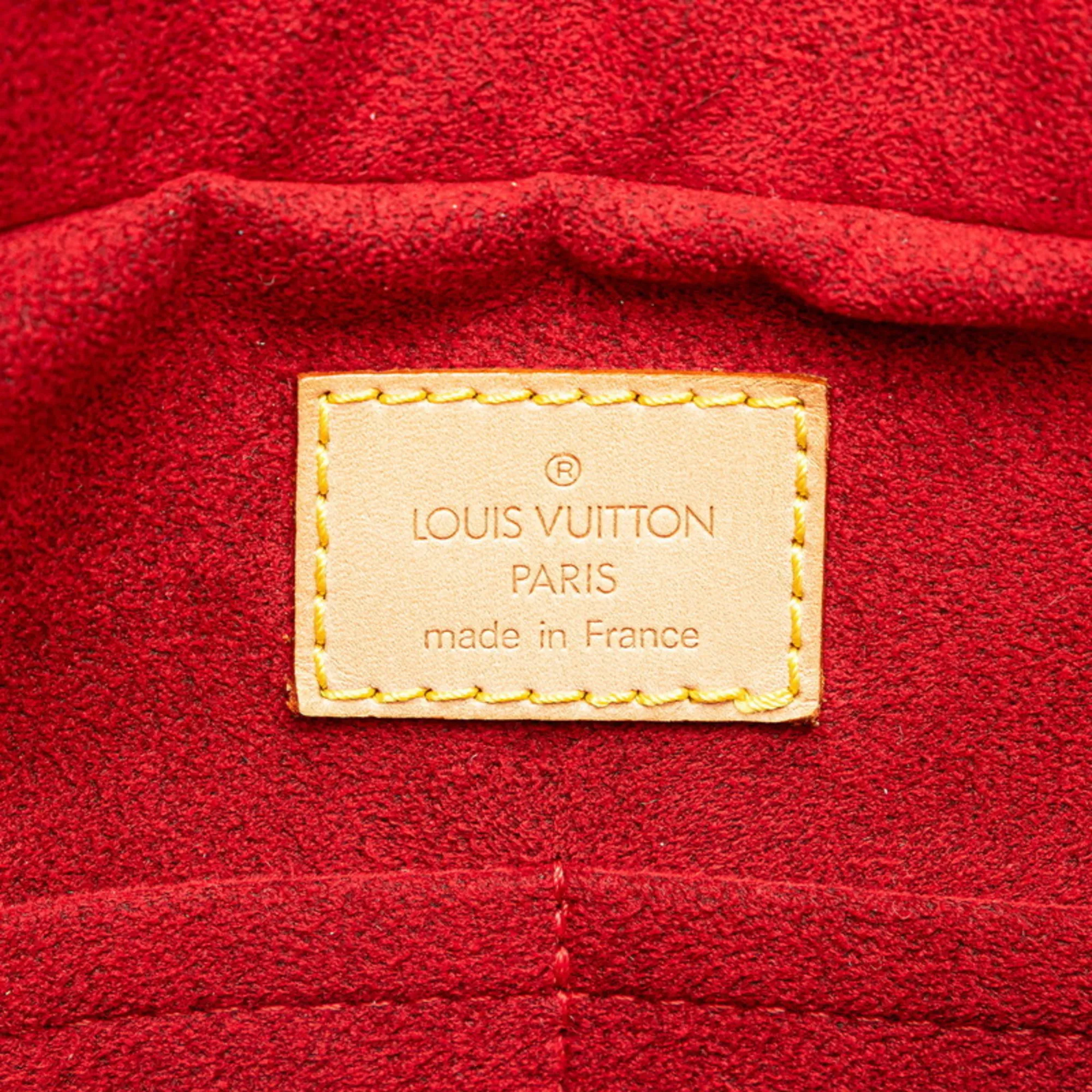 LOUIS VUITTON Brown Monogram Leather Shoulder Bag