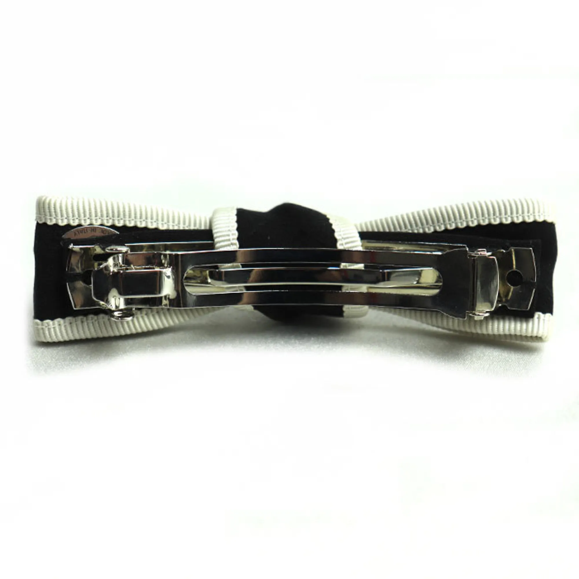 CHANEL Black Logo Barette