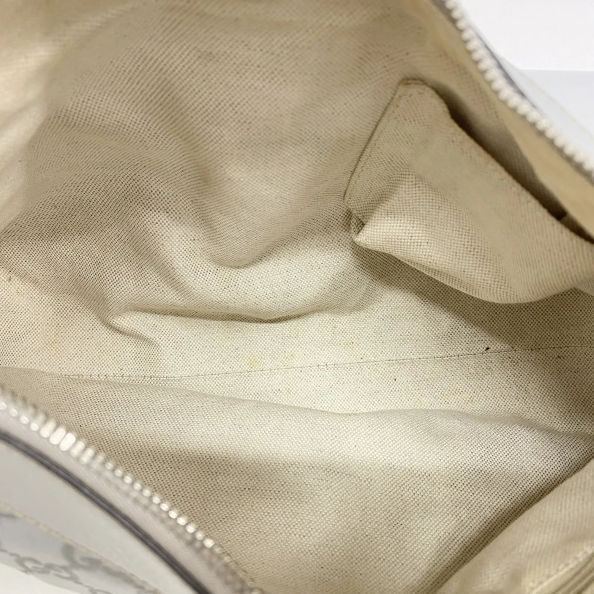 GUCCI Silver Leather Bag