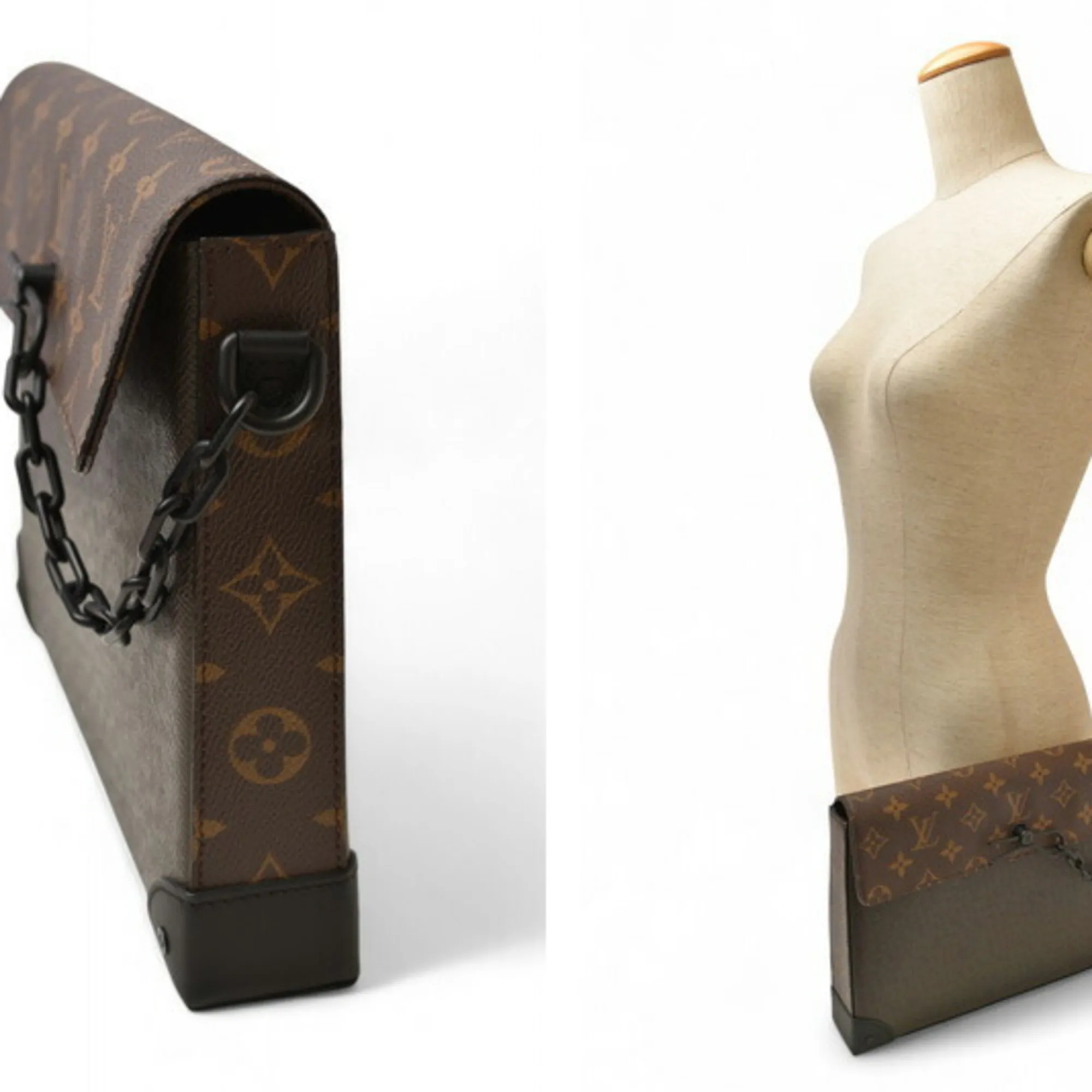 LOUIS VUITTON Brown Monogram Clutch Bag