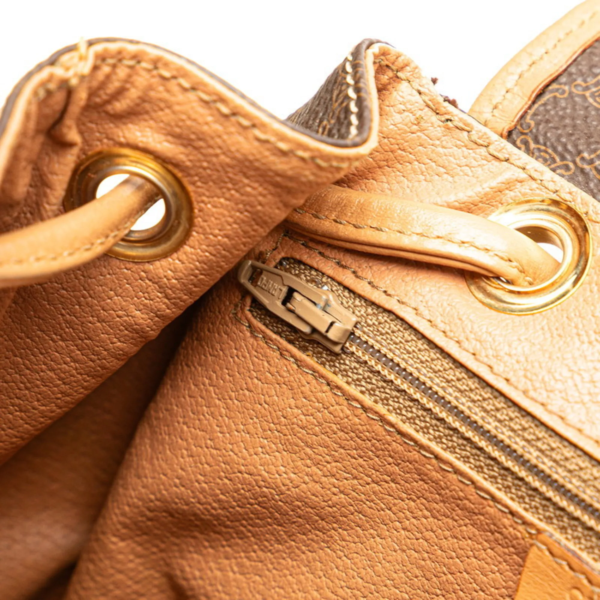 CELINE Brown Leather Backpack