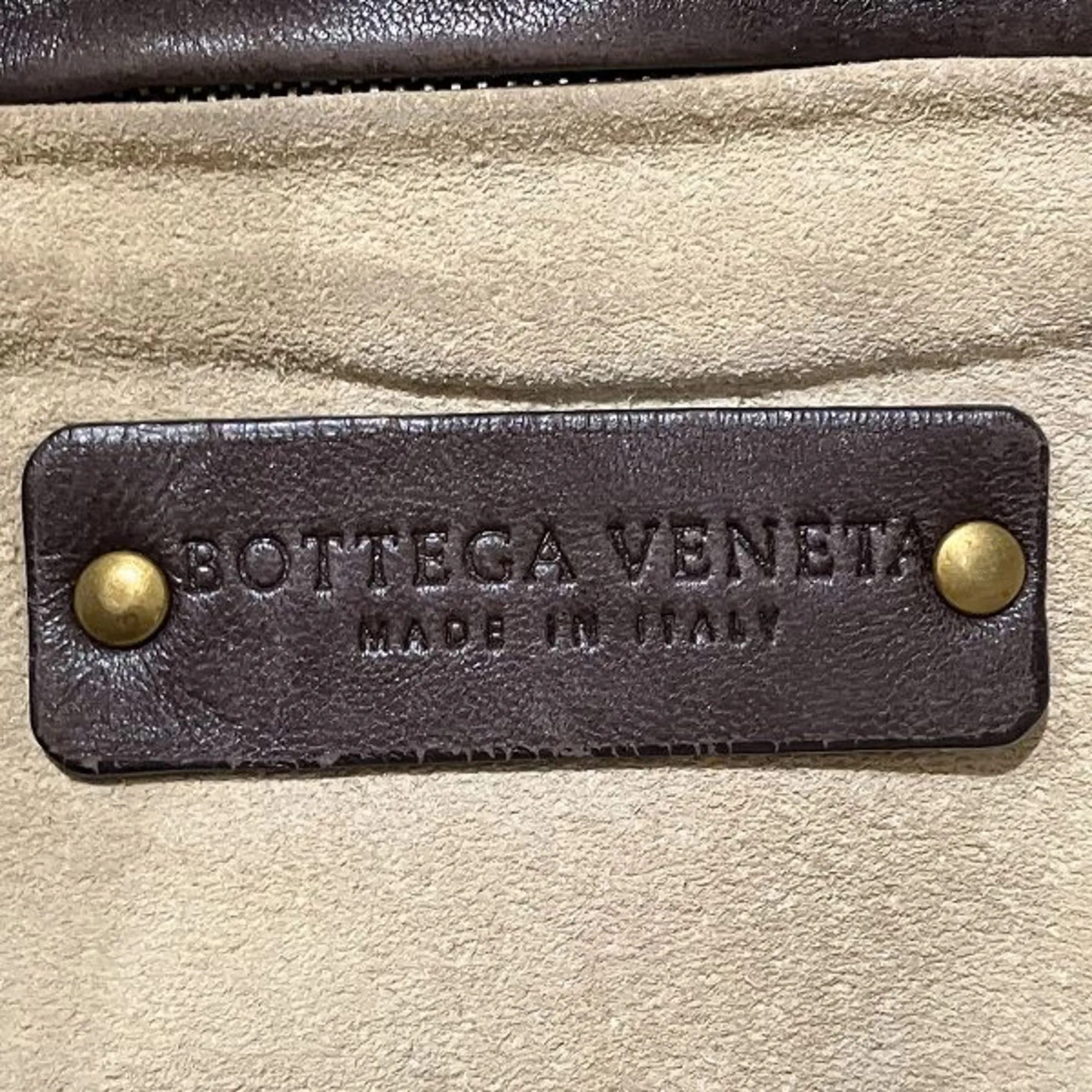 BOTTEGA VENETA Brown Intrecciato Bag