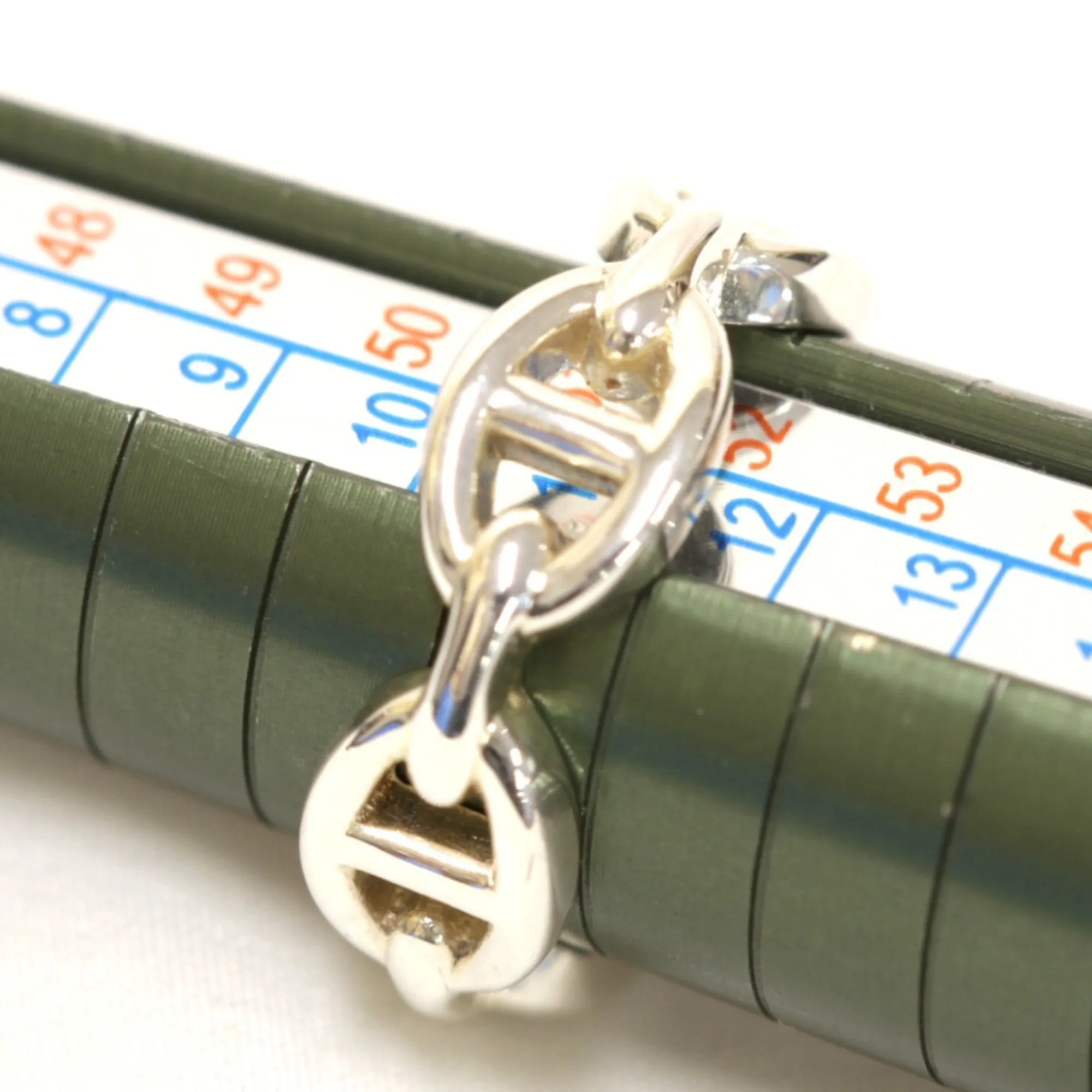 HERMES Silver Ring #51