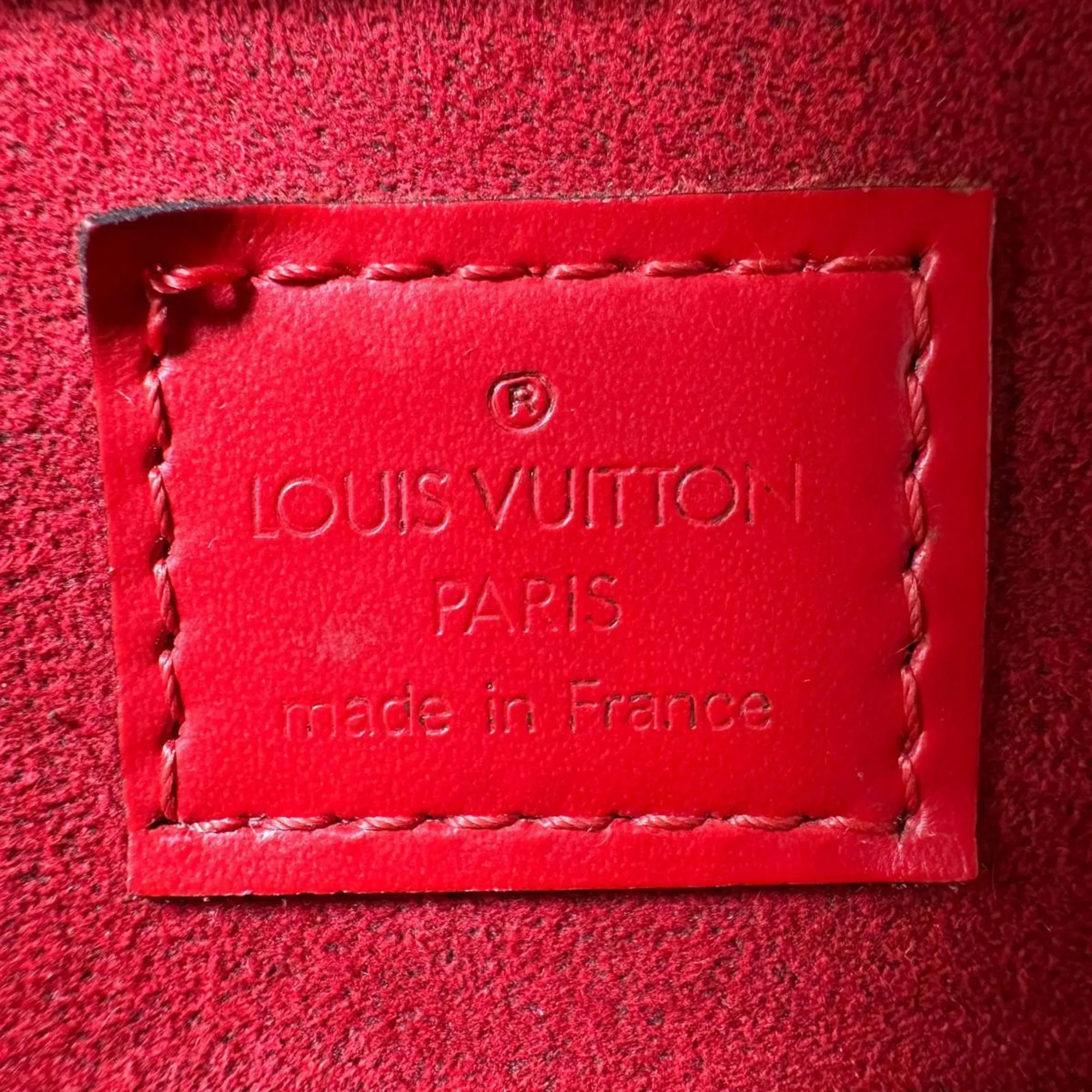 LOUIS VUITTON Red Leather Bag