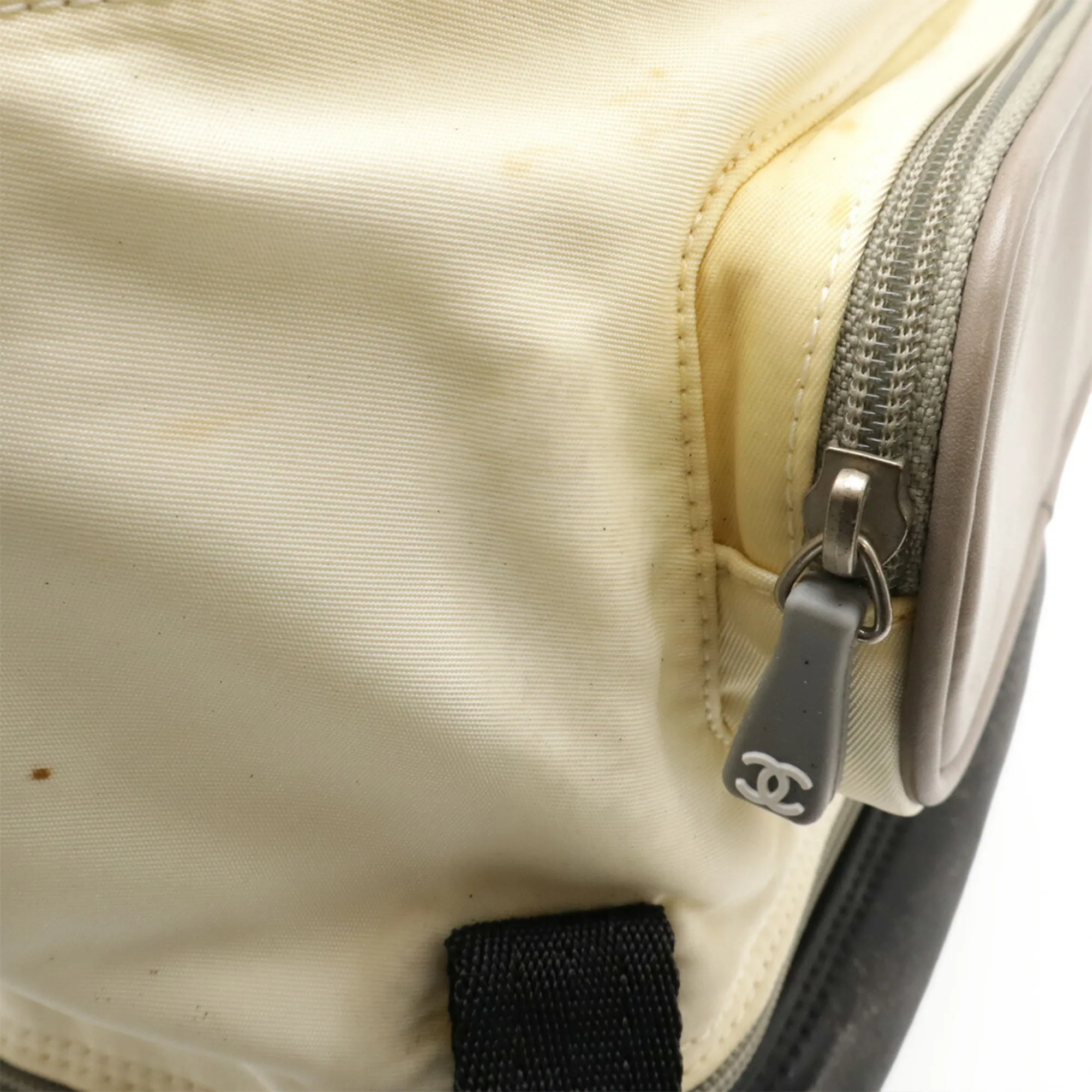 CHANEL Black Logo Backpack