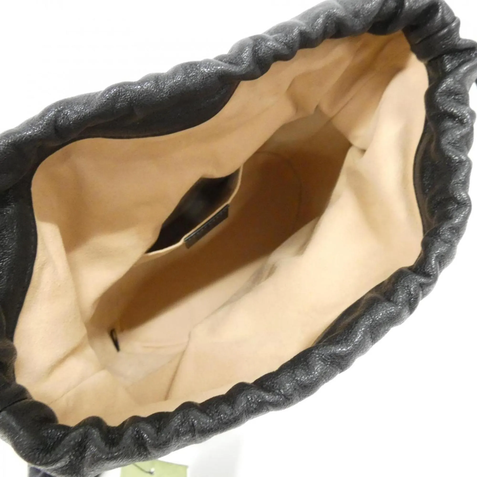 GUCCI Black Horsebit Shoulder Bag