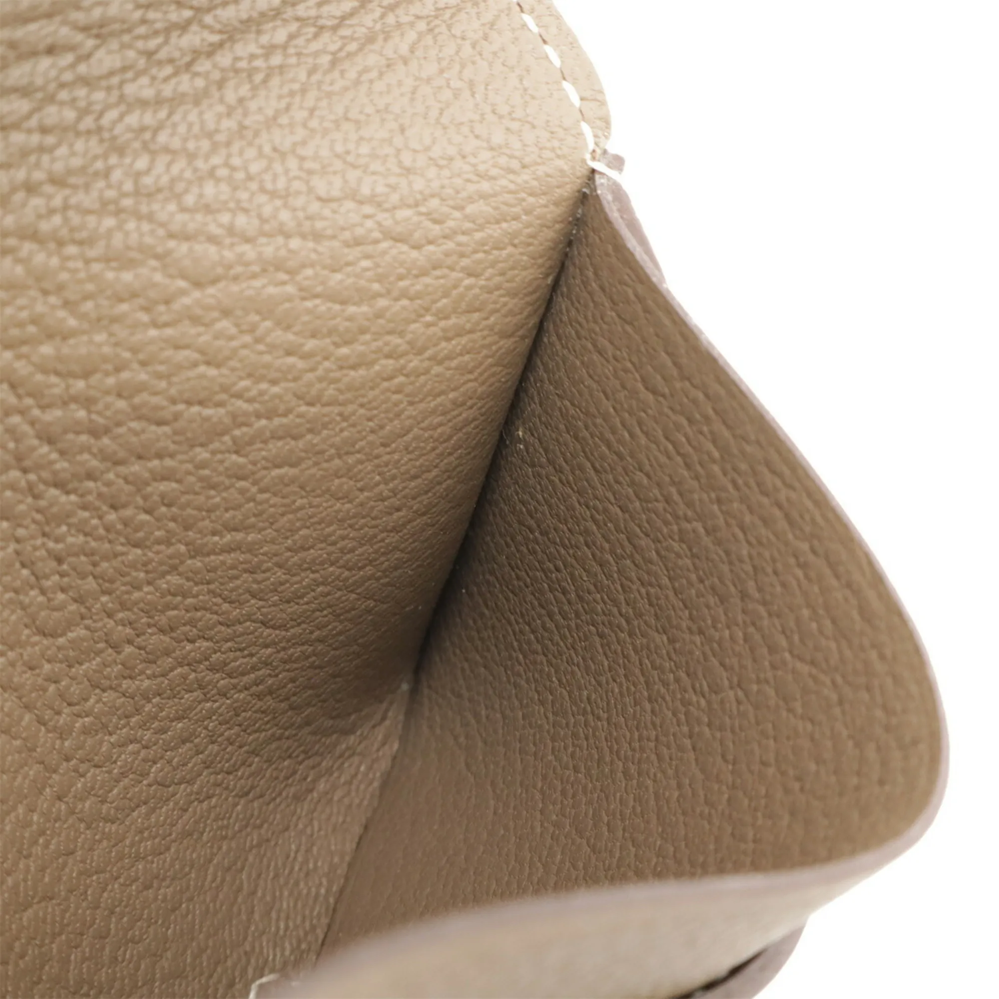 HERMES Gray Leather Card Holder