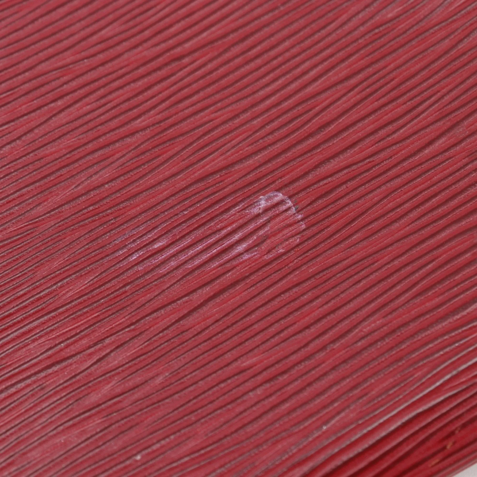 LOUIS VUITTON Red Leather Pouch