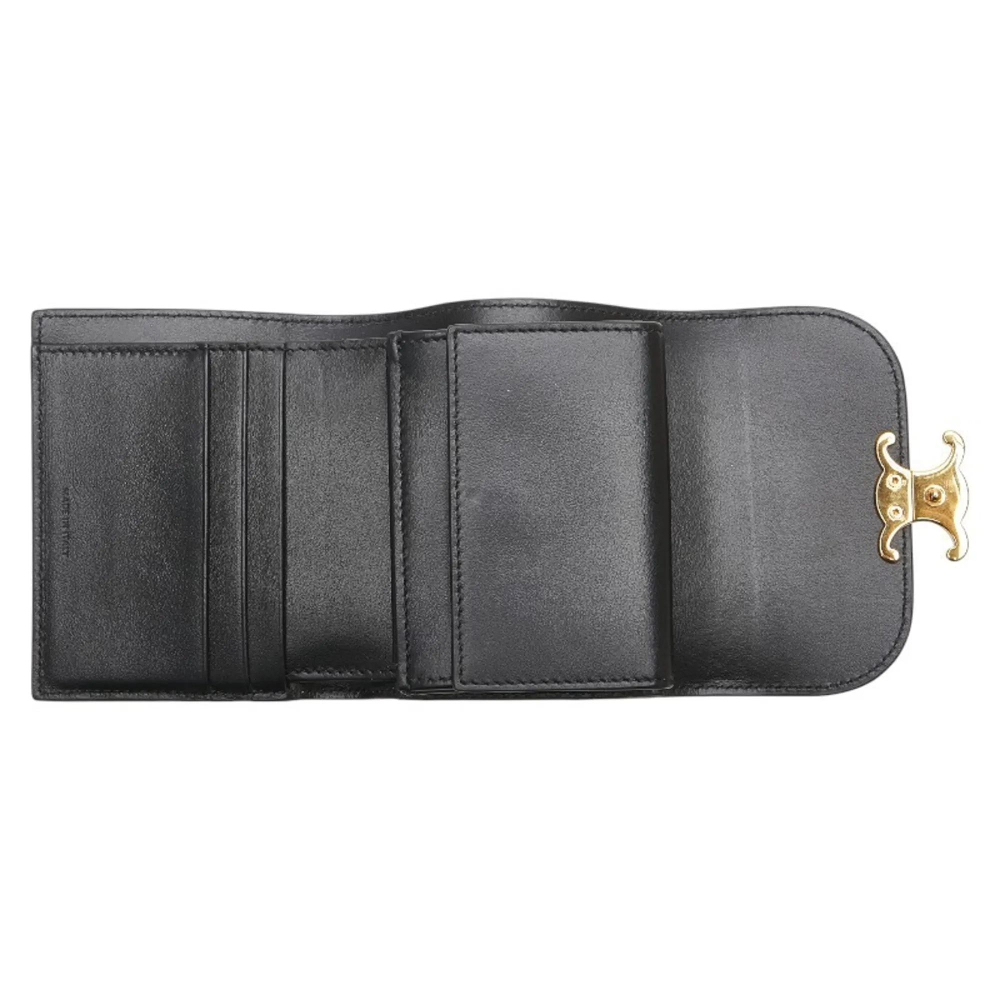 CELINE Black Leather Wallet