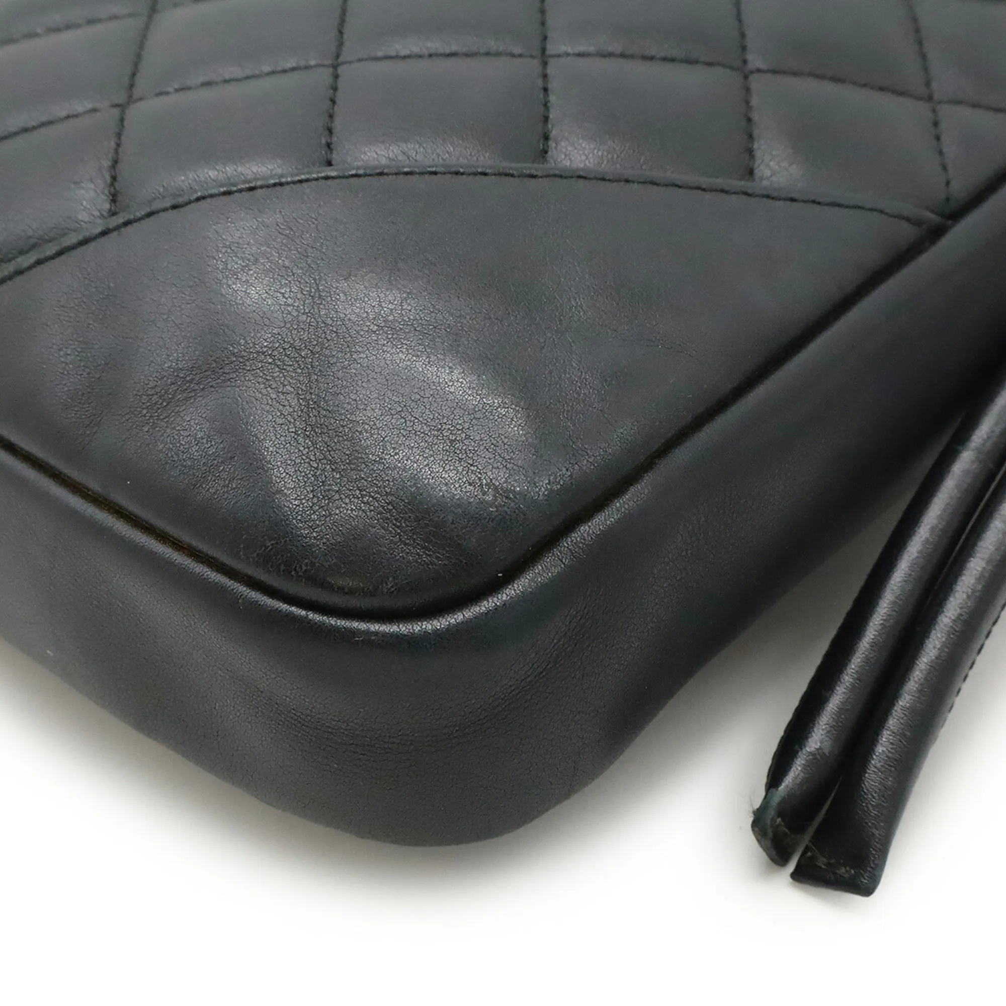 CHANEL Black Logo Shoulder Bag