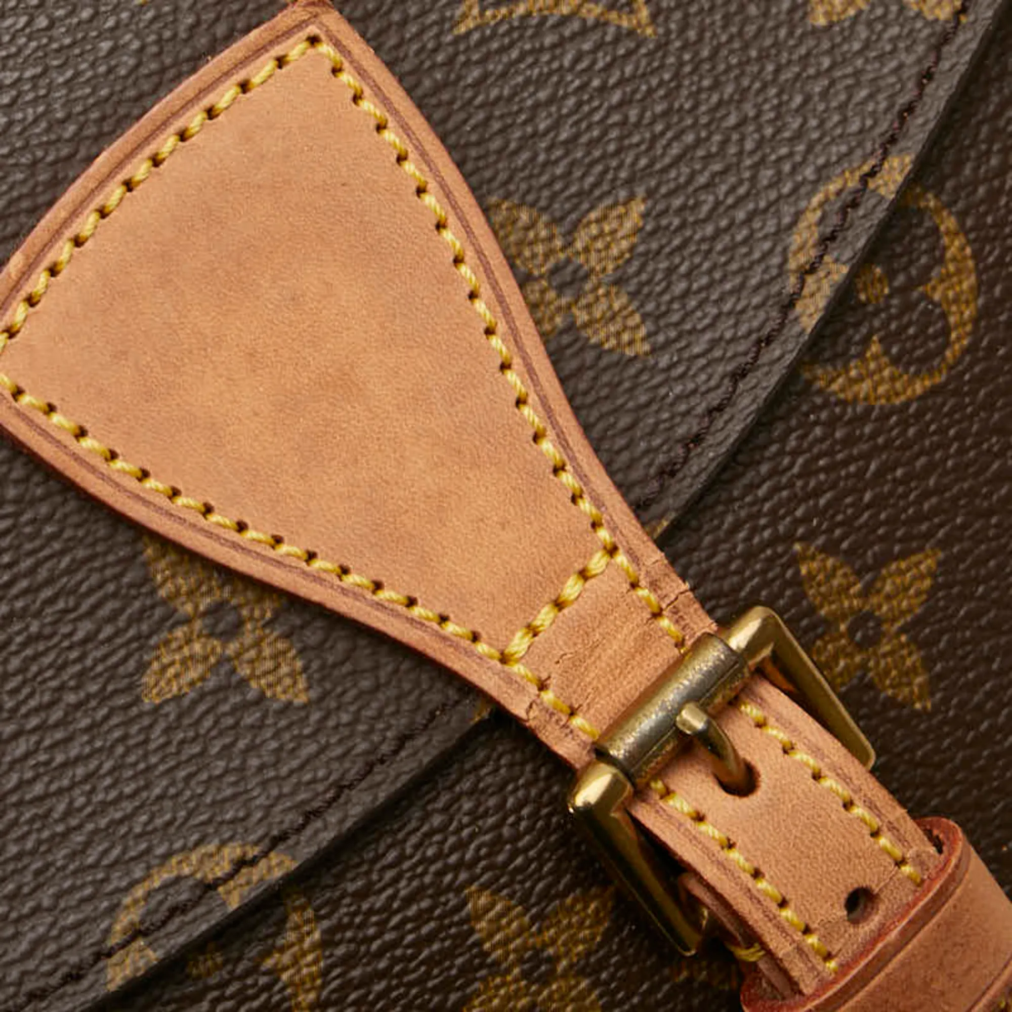 LOUIS VUITTON Brown Monogram Leather Shoulder Bag