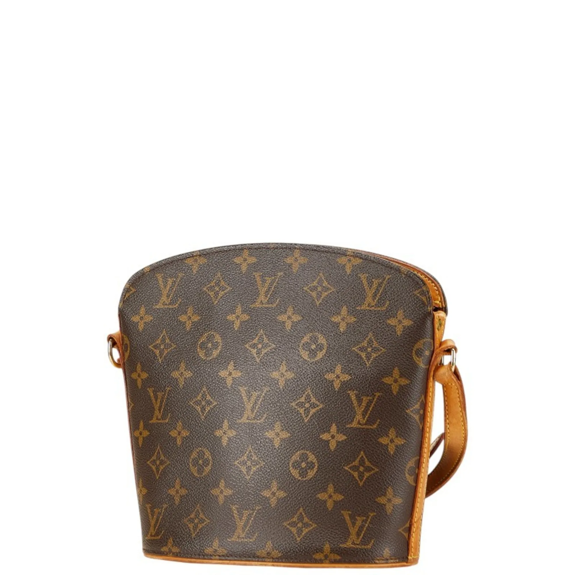 LOUIS VUITTON Brown Monogram Leather Shoulder Bag