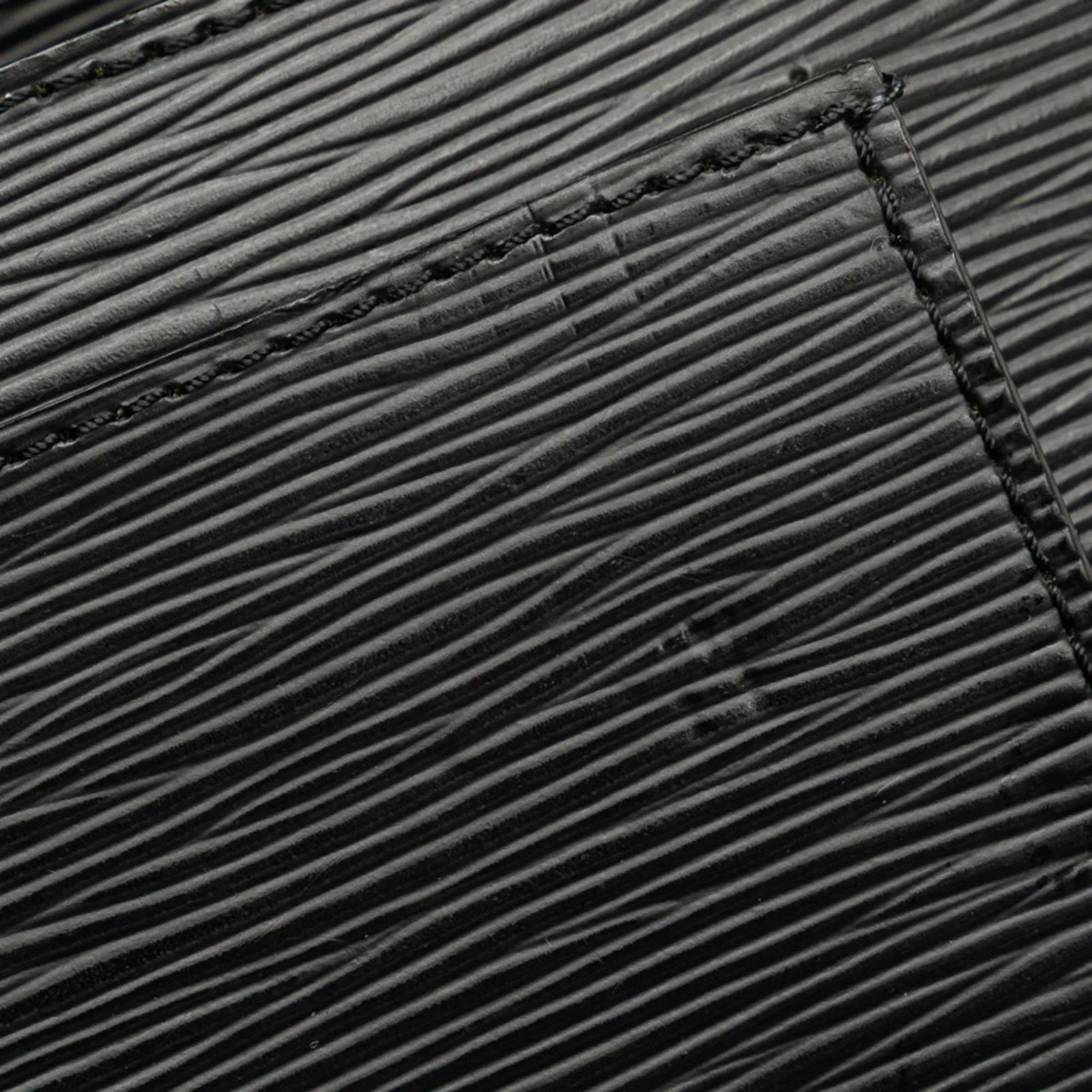 LOUIS VUITTON Black Leather Bag