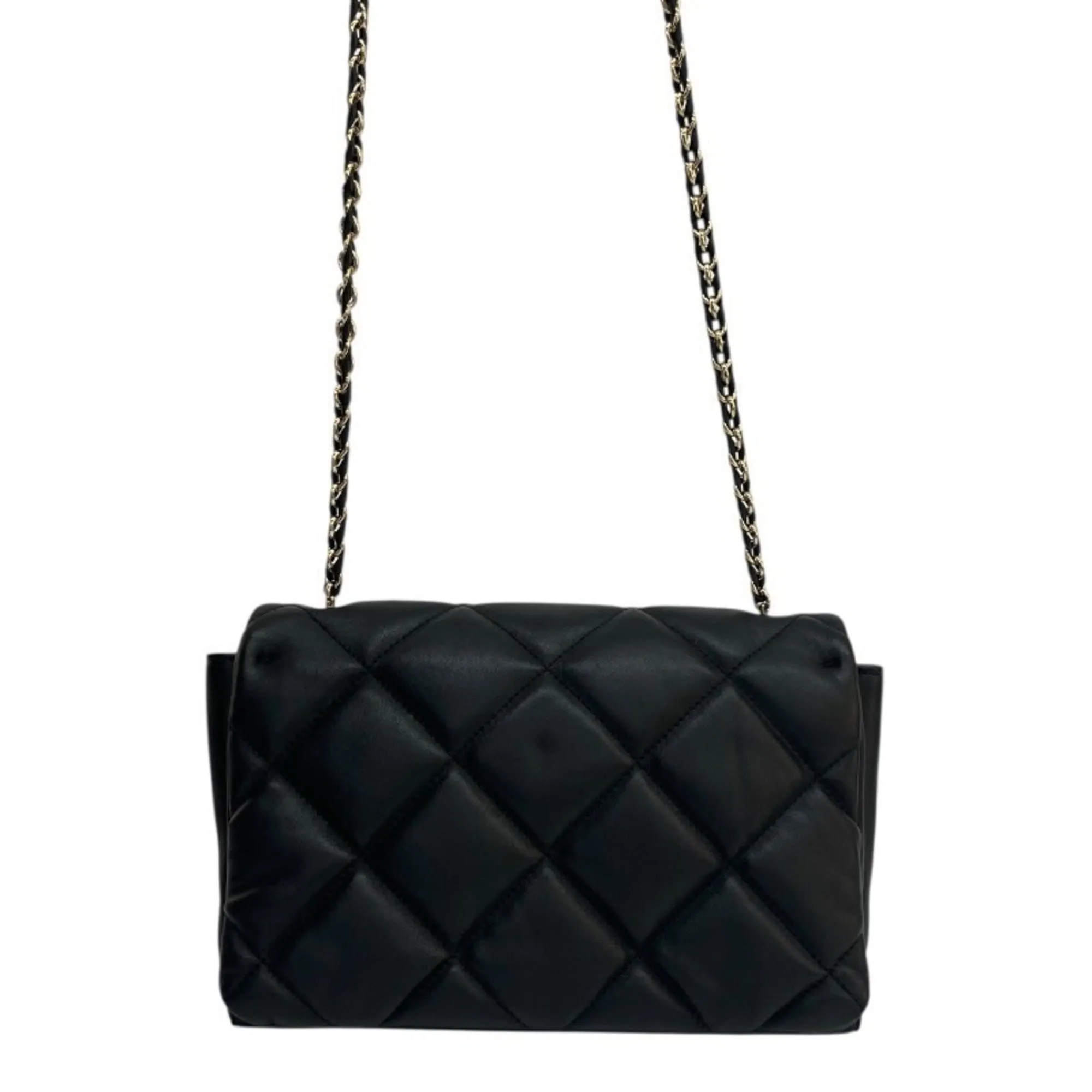SALVATORE FERRAGAMO Black Leather Shoulder Bag