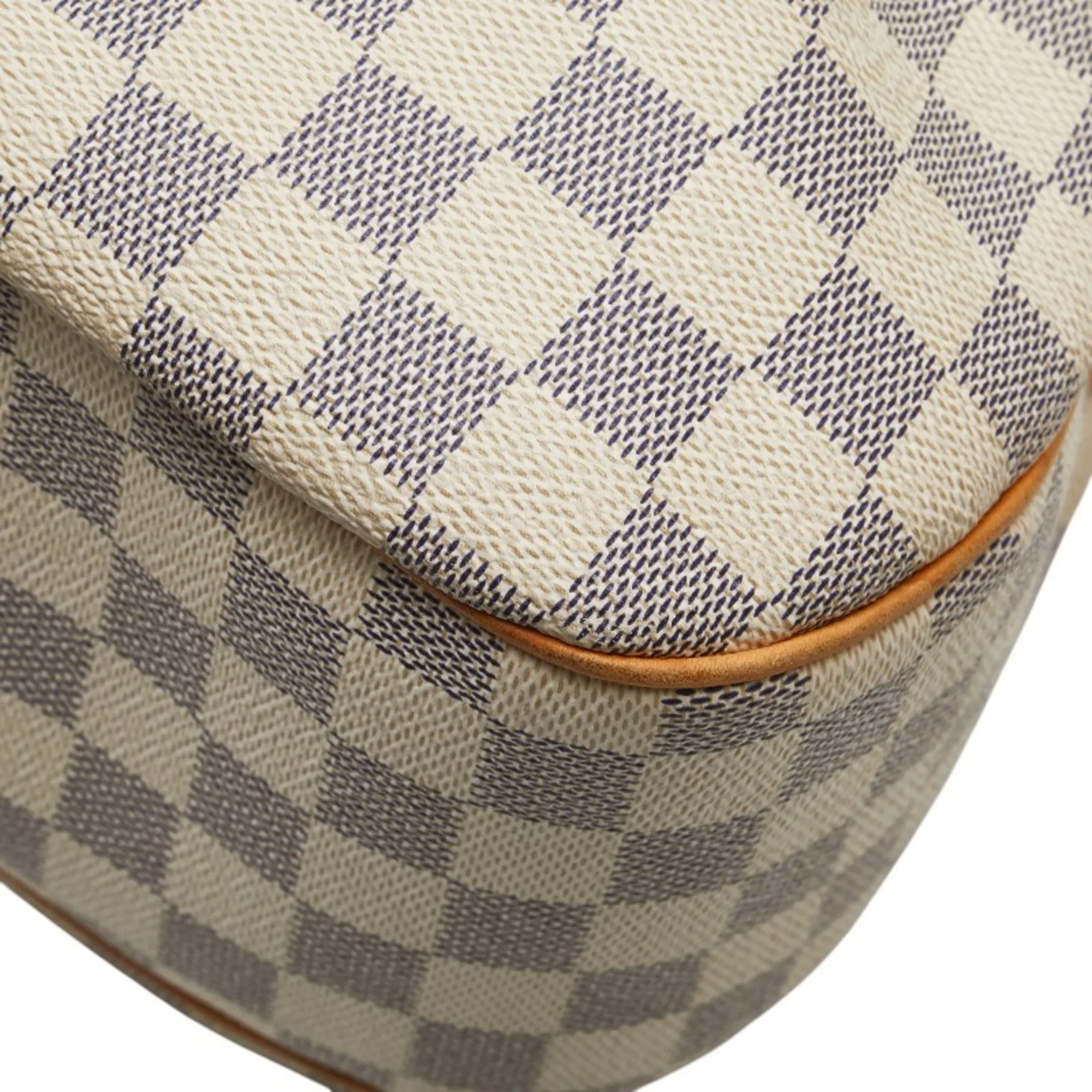 LOUIS VUITTON White Damier Leather Shoulder Bag
