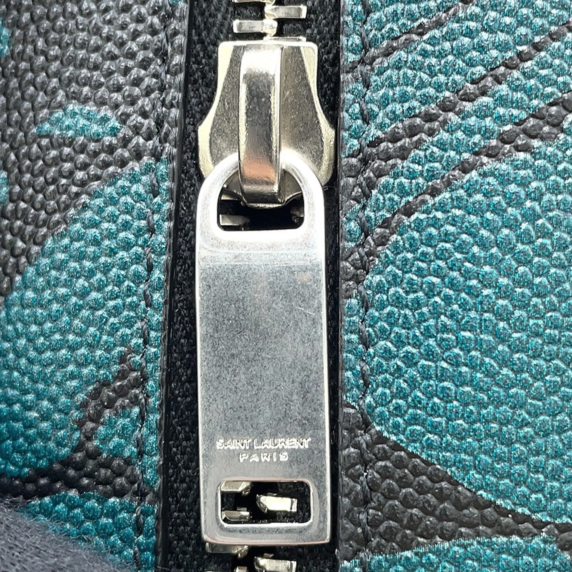 YVES SAINT LAURENT Black Leather Clutch Bag